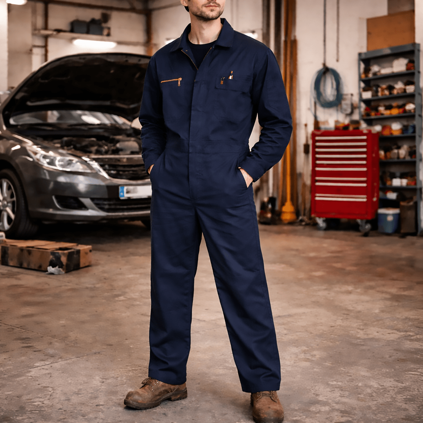 dickies wd4839 mens navy blue boiler suit coverall workwear size 44 r bnwt by Dickies – WORKWEAR | RewearableUK