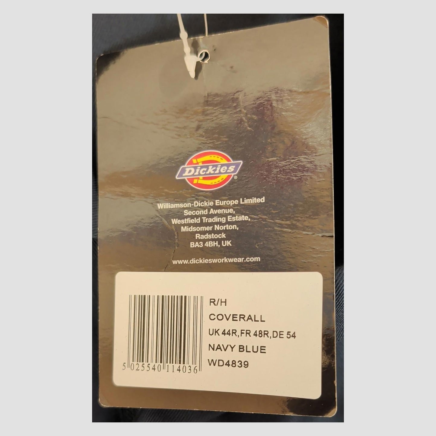 Dickies WD4839 Navy Blue Mens Coverall Boiler Suit Workwear Size 44 R BNWT by Dickies – | RewearableUK