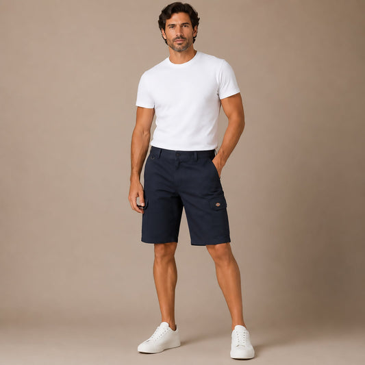 Dickies WD834 Redhawk Cargo Shorts UK 40 Navy Blue Mens by Dickies – WORKWEAR | RewearableUK
