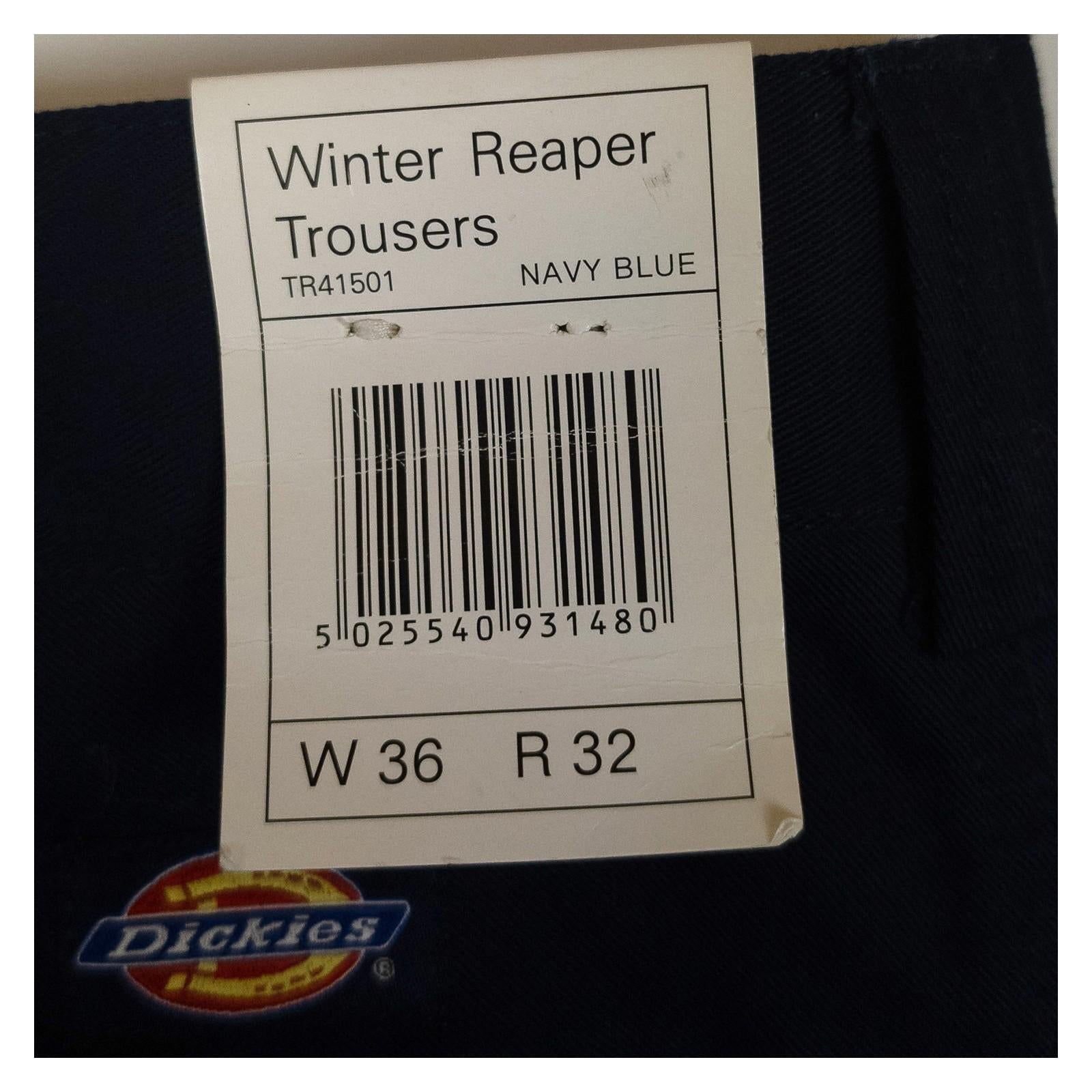 Dickies Winter Reaper Work Trousers W36 R Navy Blue TR41501 New Defect Pants by Dickies – | RewearableUK