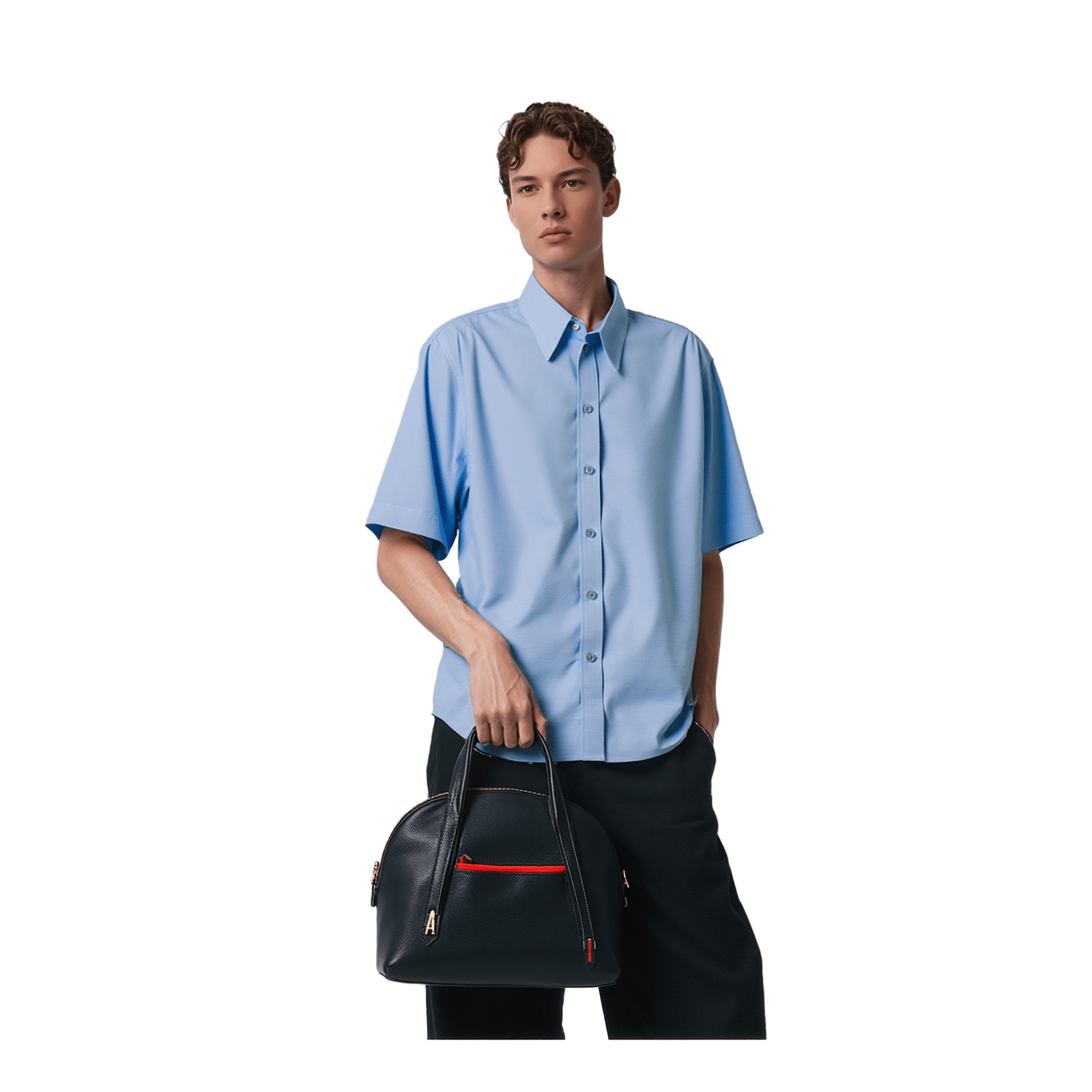 Dickies Womens Short Sleeve Work Shirt Blouse Light Blue | UK Size 12 Pre - Owned by Dickies – | RewearableUK