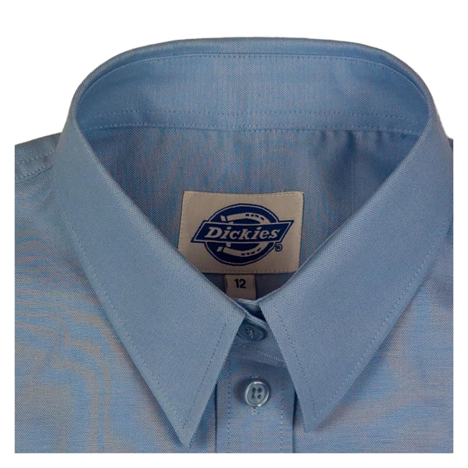 Dickies Womens Short Sleeve Work Shirt Blouse Light Blue | UK Size 12 Pre - Owned by Dickies – | RewearableUK