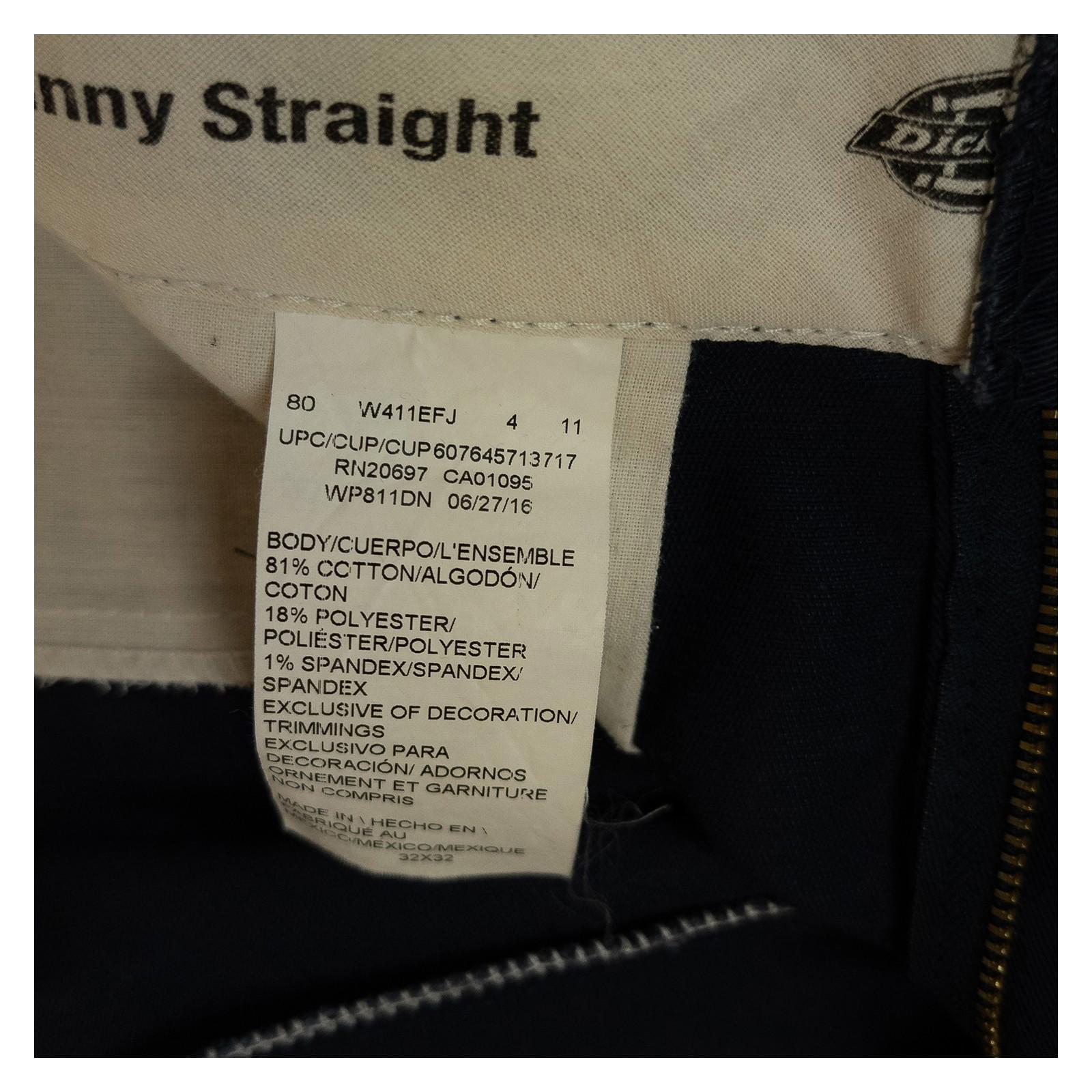 Dickies Womens Skinny Straight Trousers 32x32 Navy Blue WP811 Work Pants by Dickies – | RewearableUK