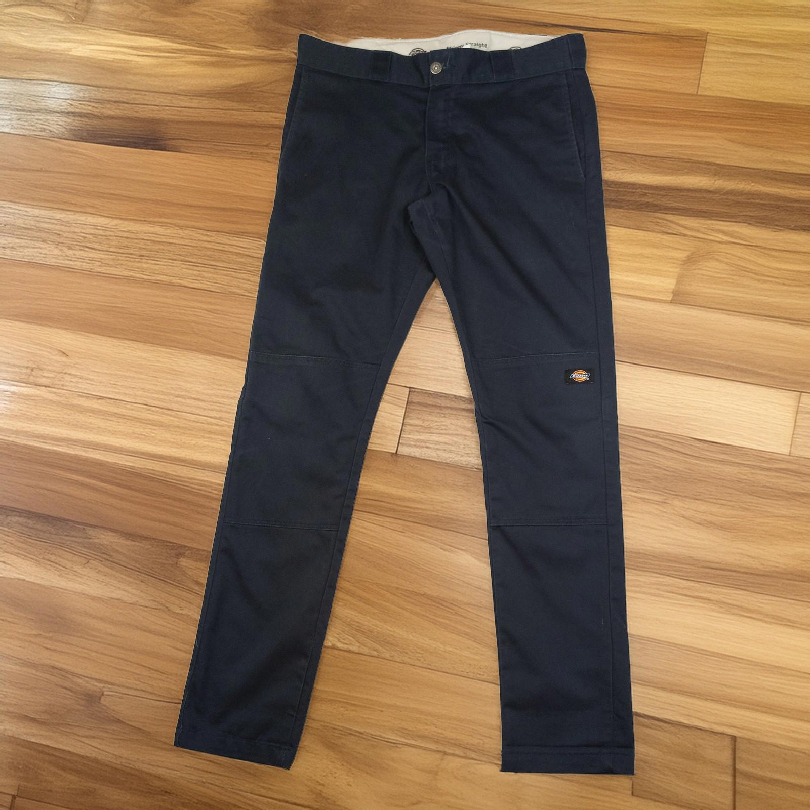 Dickies Womens Skinny Straight Trousers 32x32 Navy Blue WP811 Work Pants by Dickies – | RewearableUK
