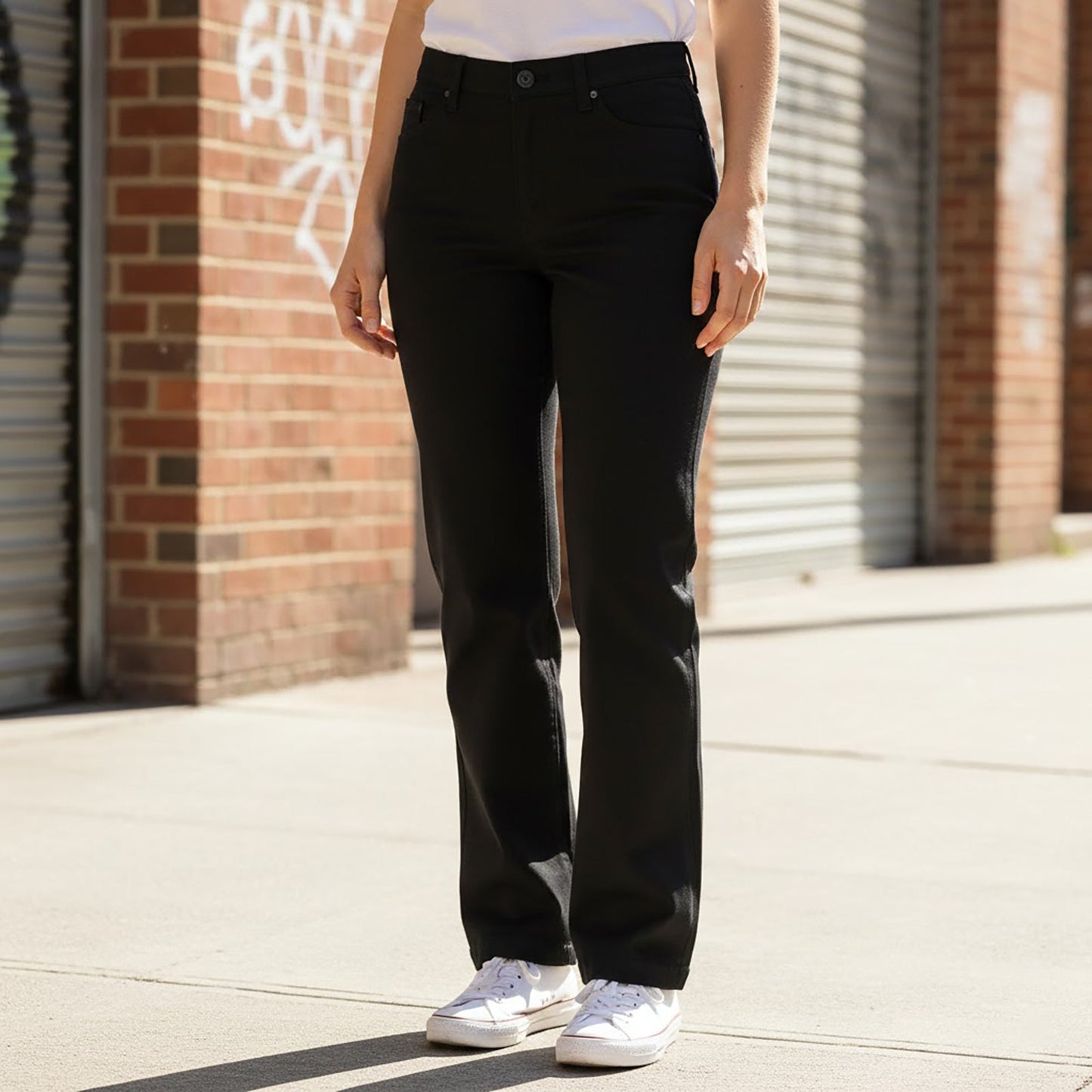 Dickies Women's Work Trousers Black FP322 | UK 14 (US 10) by Dickies – | RewearableUK