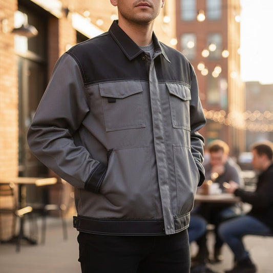 Dickies Work Jacket XL Grey Black Two Tone Coat New With Tags Mens Utility Top by Dickies – WORKWEAR | RewearableUK