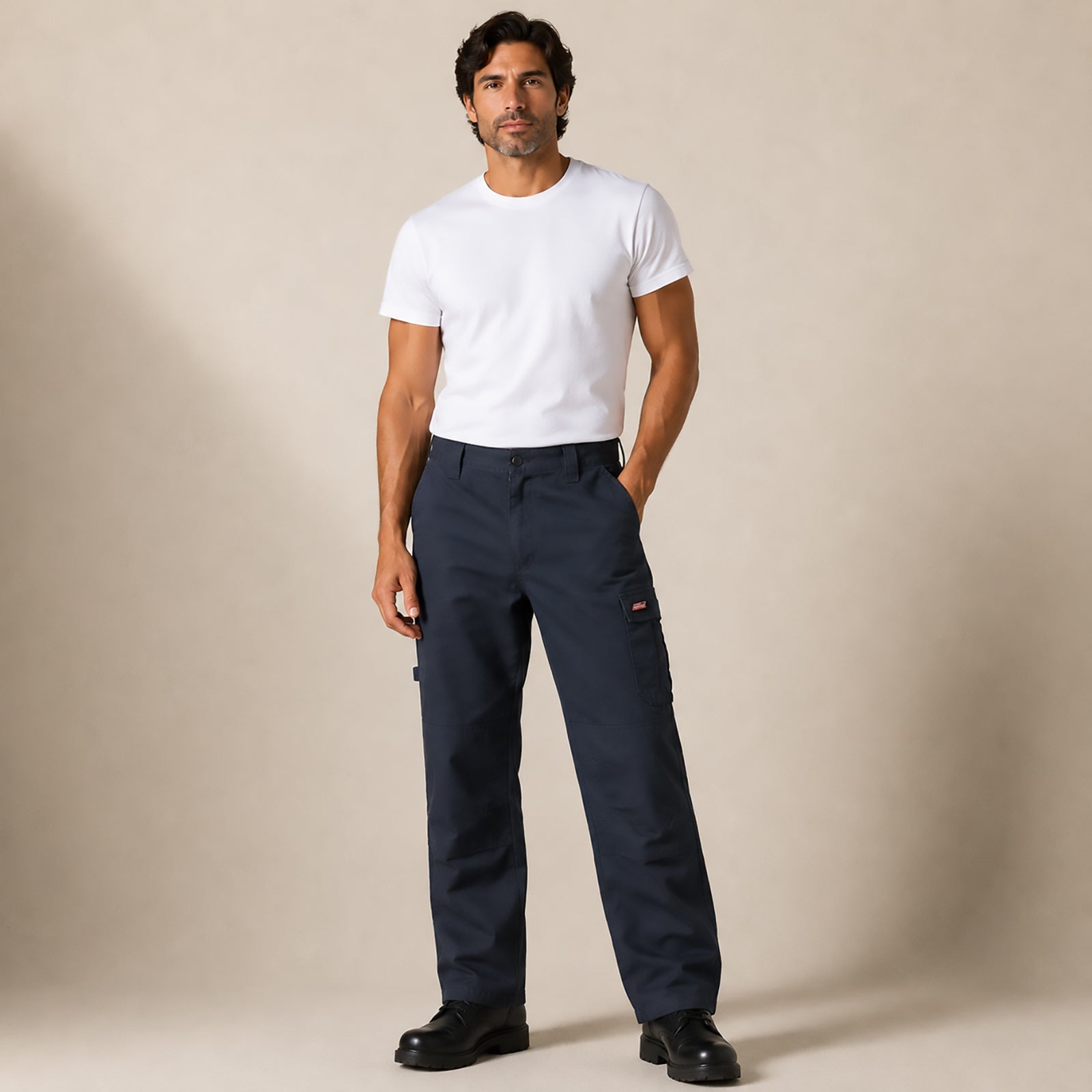 Dickies Work Trousers 36R Navy Blue Cargo Utility Mens by Dickies – WORKWEAR | RewearableUK