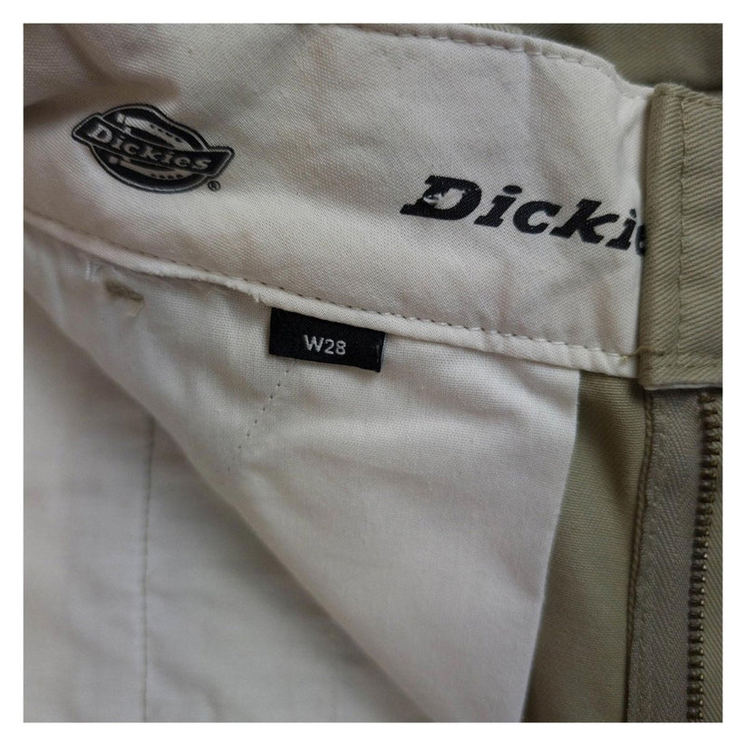 Dickies Dickies Work Trousers Beige W28 Men’s Regular Straight Cotton Blend workear RewearableUK