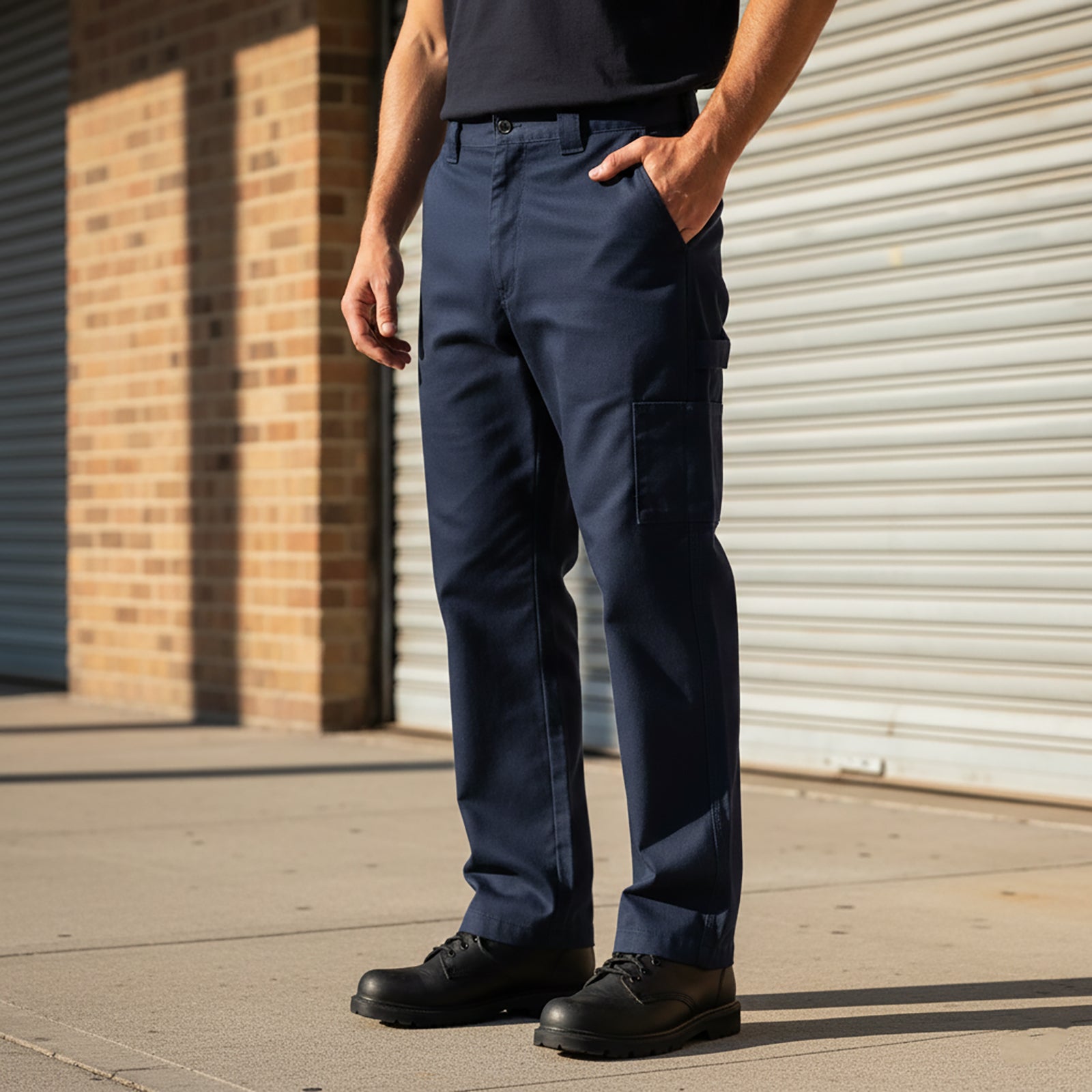 Dickies Work Trousers Dark Navy Knee Pads | Men's W38 L32 by Dickies – workear | RewearableUK
