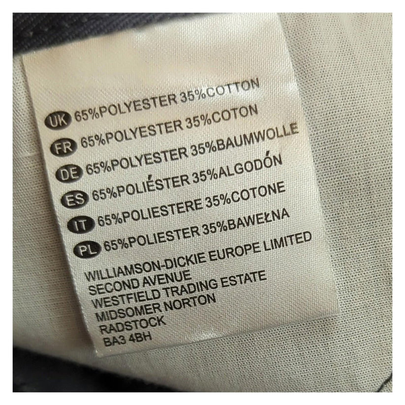 Dickies Dickies Work Trousers Grey Black Reinforced Pockets Mens W44 L32 workear RewearableUK
