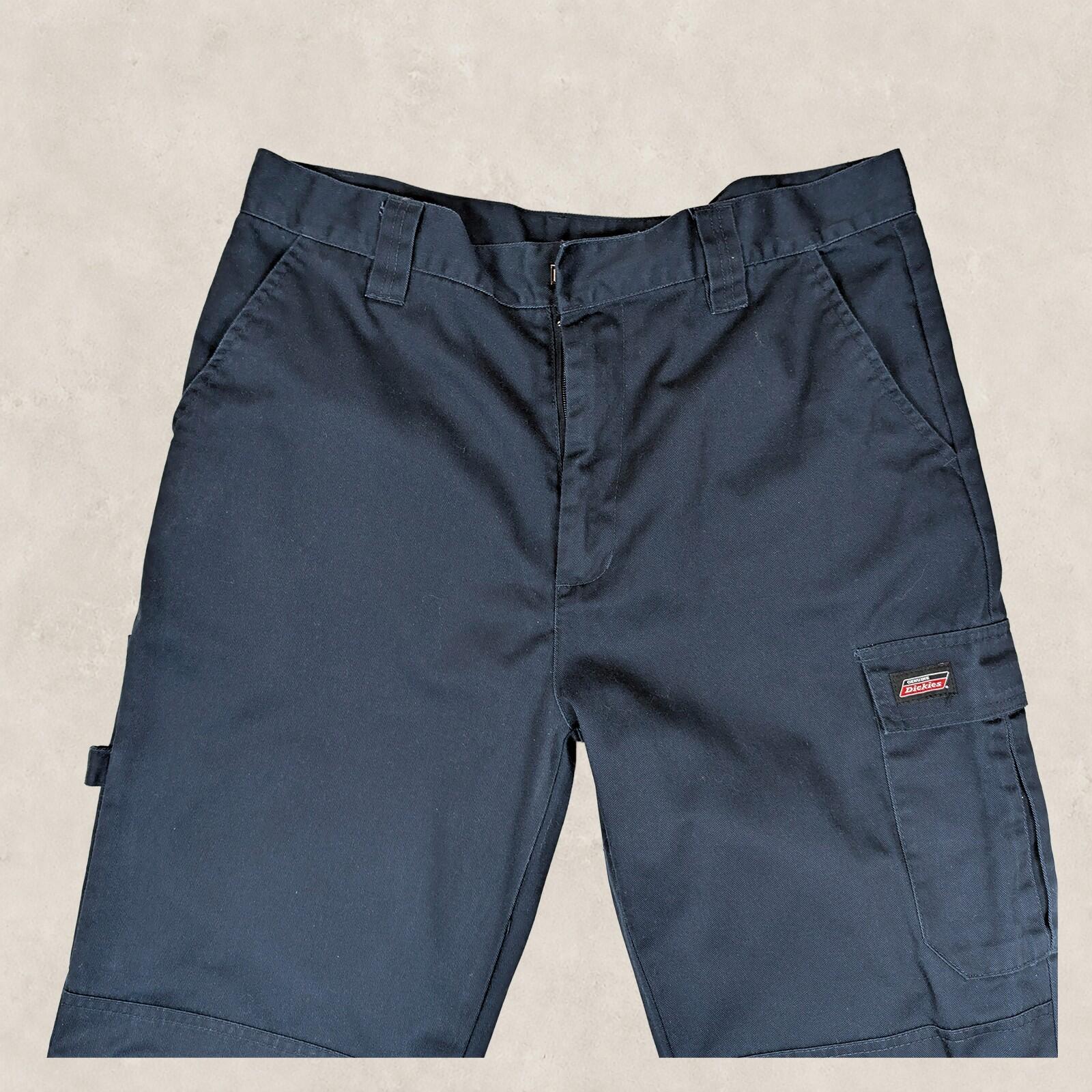dickies work trousers mens navy blue cargo utility pants size 36 r workwear by Dickies – | RewearableUK