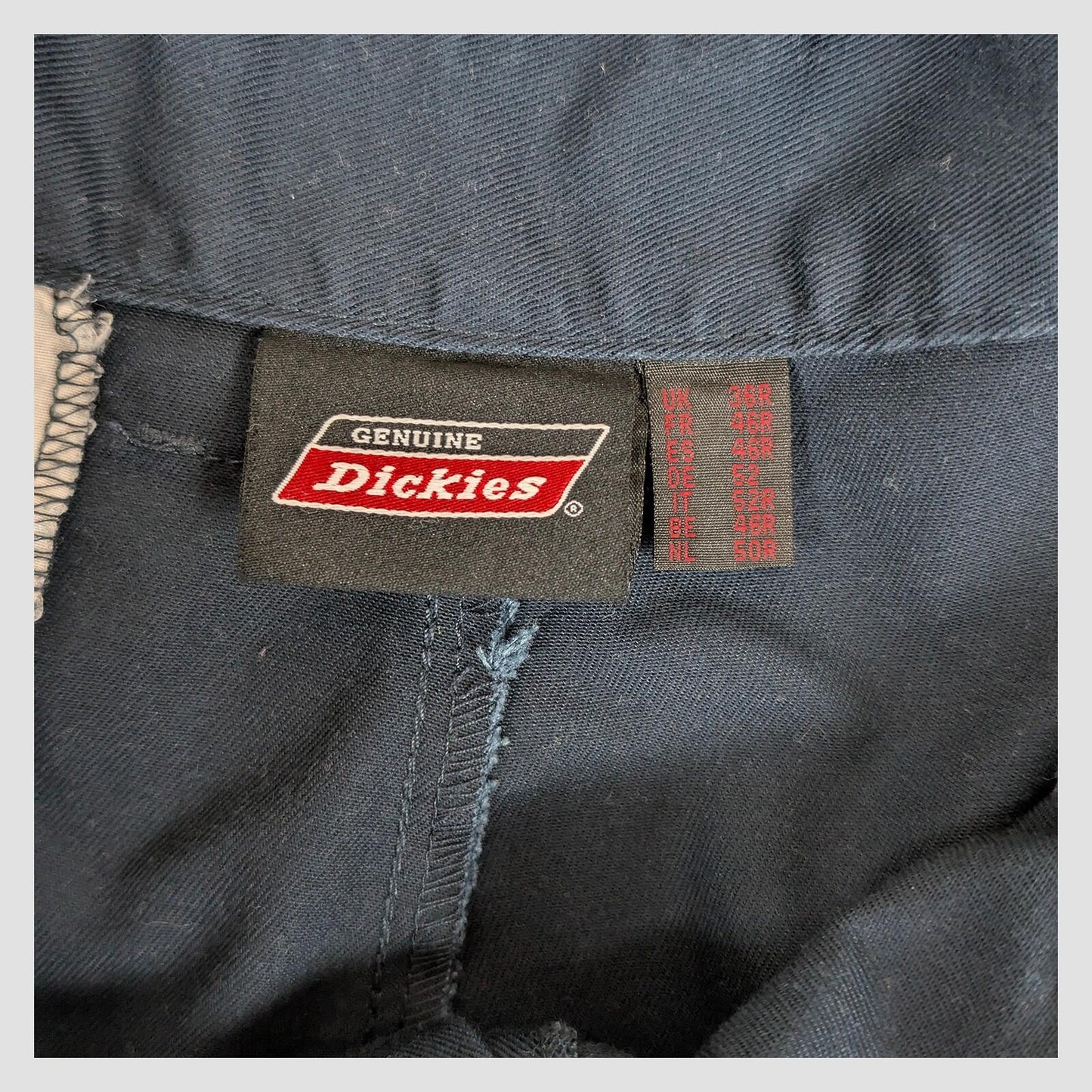 dickies work trousers mens navy blue cargo utility pants size 36 r workwear by Dickies – | RewearableUK