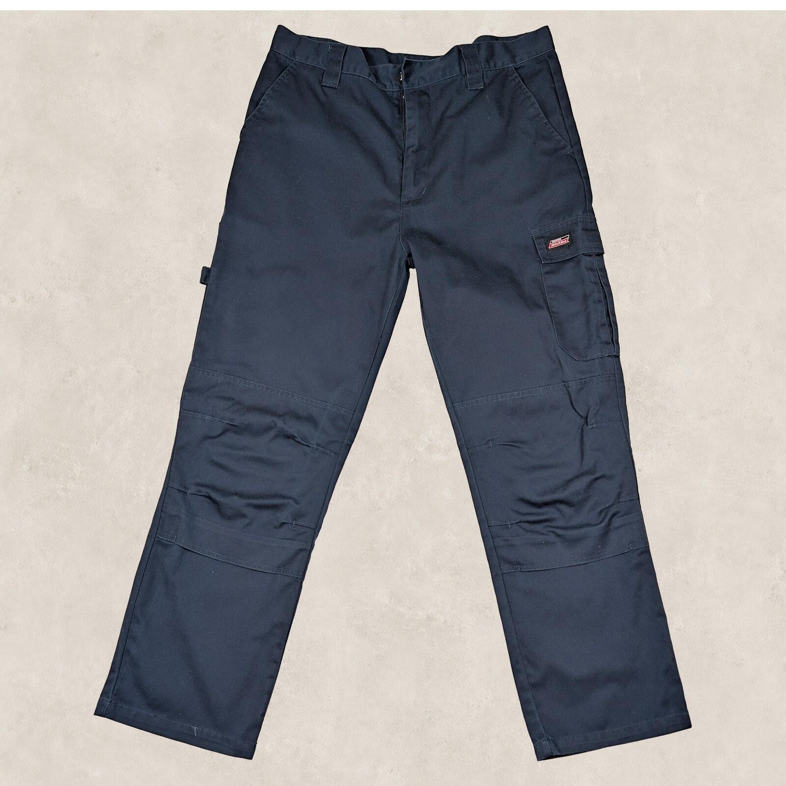 dickies work trousers mens navy blue cargo utility pants size 36 r workwear by Dickies – | RewearableUK