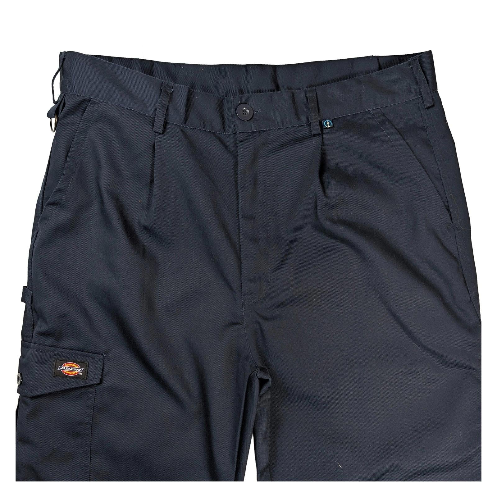 Dickies Work Trousers Men's Size W36 R Navy Blue Cargo Knee Pad Pockets Heavy Du by Dickies – | RewearableUK