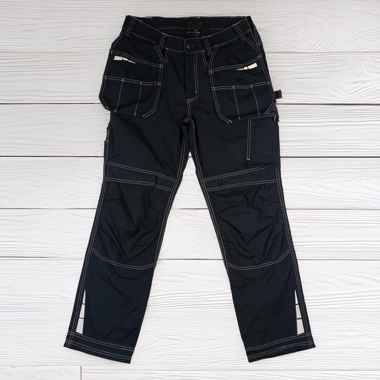 Dickies Work Trousers W34 T Tall Black Knee Pad Pockets Cargo Heavy Duty Pants by Dickies – | RewearableUK