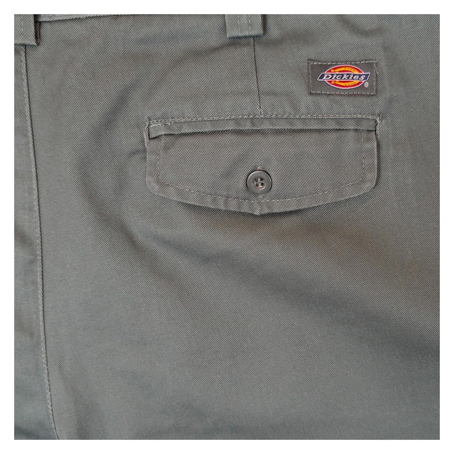 Dickies Work Trousers W40 Regular Olive Green Pleated Chino Pants Mens Uniform by Dickies – | RewearableUK