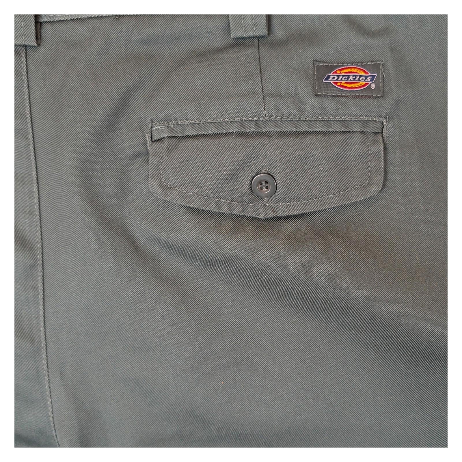Dickies Work Trousers W40 Regular Olive Green Pleated Chino Pants Mens Uniform by Dickies – | RewearableUK