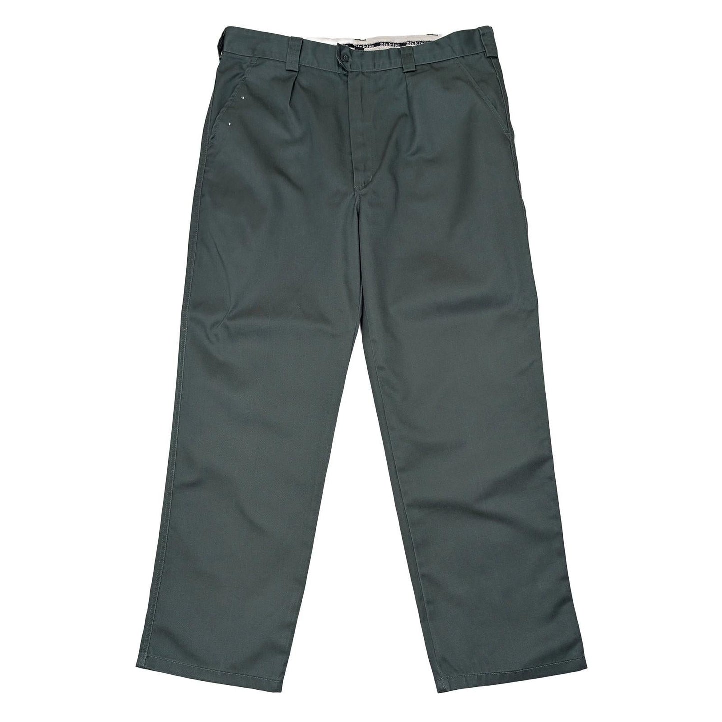 Dickies Work Trousers W40 Regular Olive Green Pleated Chino Pants Mens Uniform by Dickies – | RewearableUK