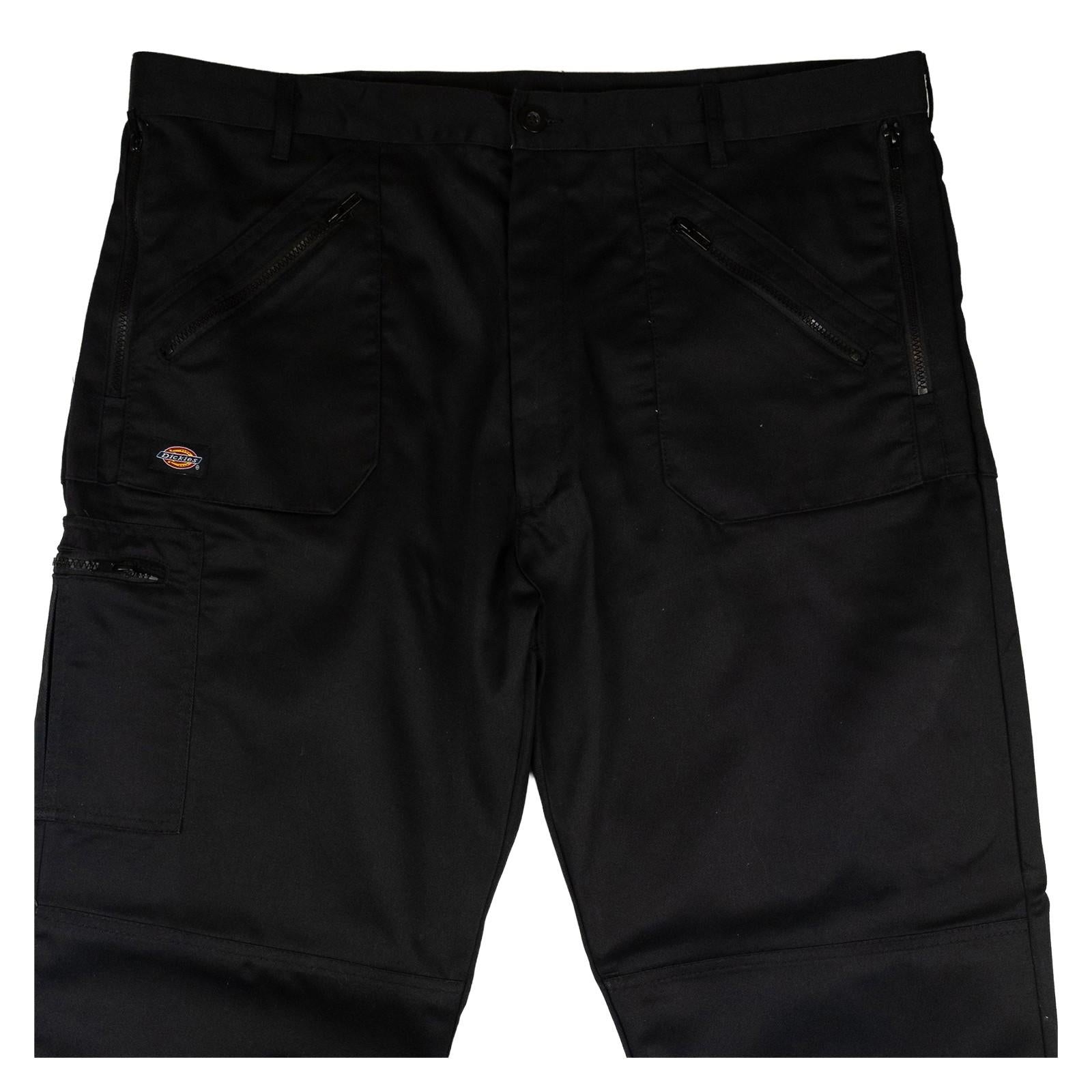 Dickies Work Trousers W44 R Black Knee Pad Pockets Zip Cargo Heavy Duty Pants by Dickies – | RewearableUK
