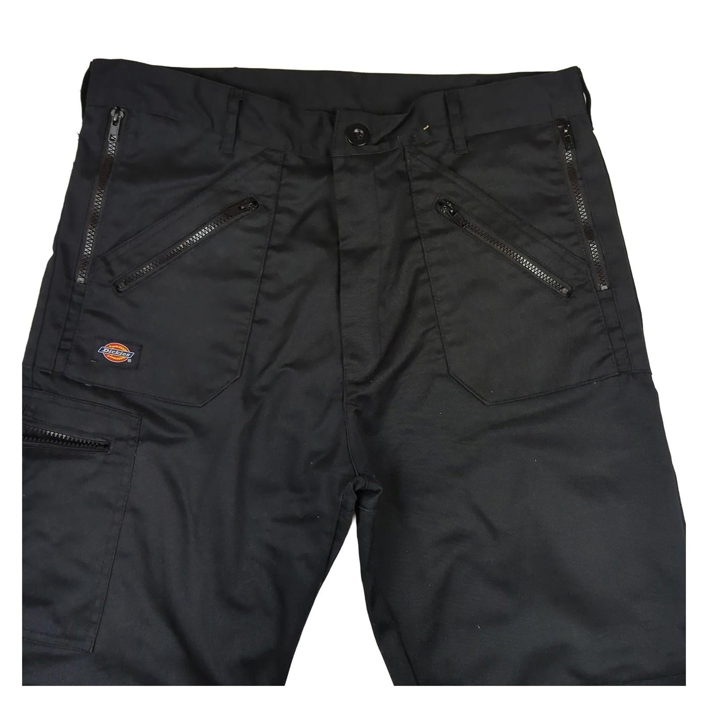 Dickies Dickies Workwear Trousers Black 34W 32L Durable Cargo Pockets Utility Pants workear RewearableUK