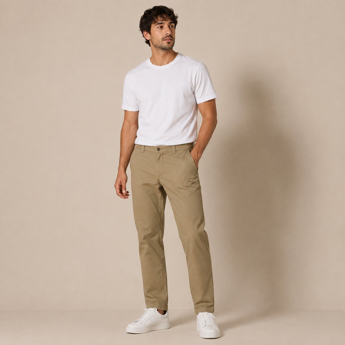 Dickies WP803 Men's Slim Work Trousers W34 L32 British Tan – Workwear product photo 1 | RewearableUK