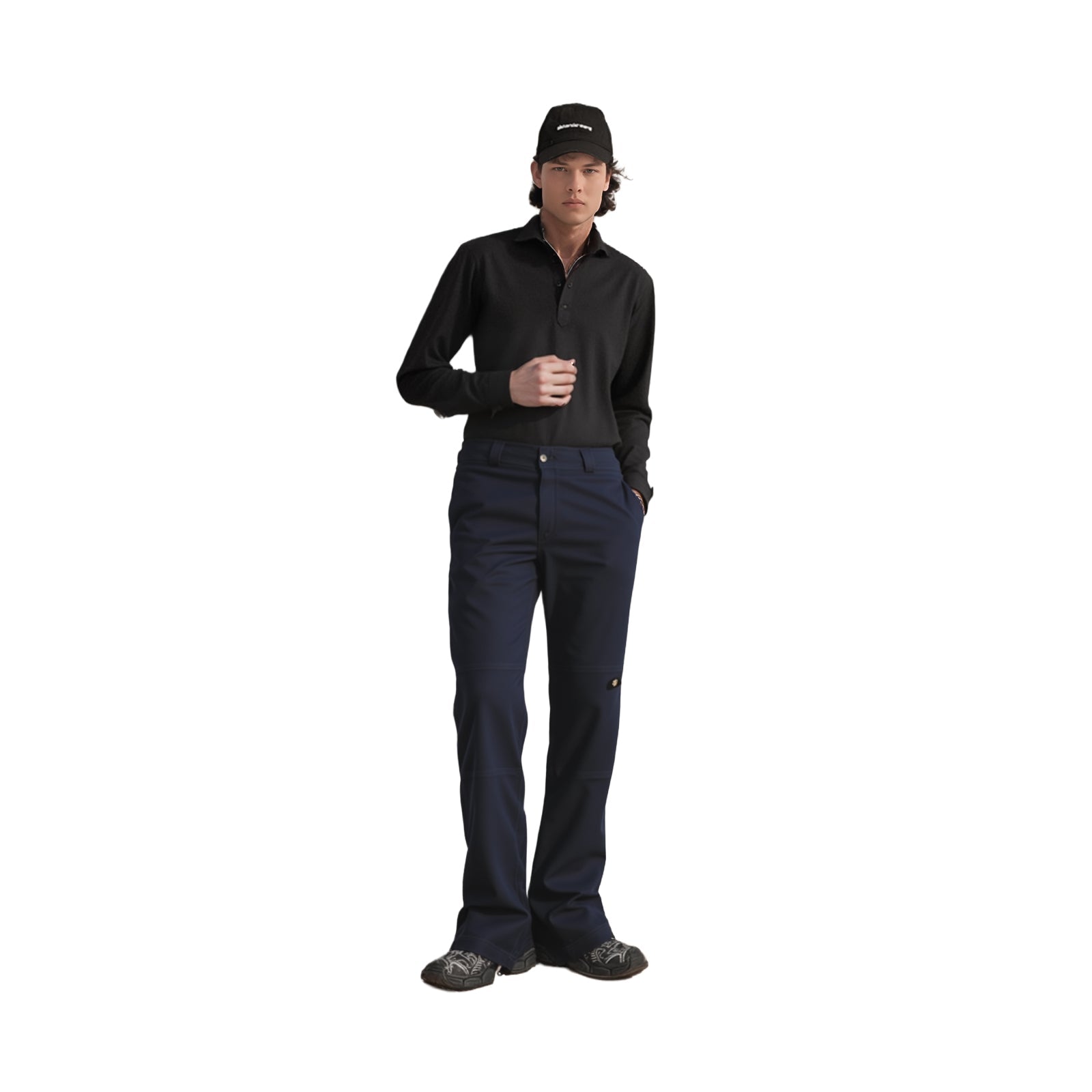 Dickies WP811 Skinny Straight Double Knee Trousers Navy | Women's 32x32 by Dickies – | RewearableUK