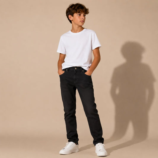 Diesel Boys Black Straight Jeans Age 13 Stretch Denim by DIESEL – JEANS | RewearableUK