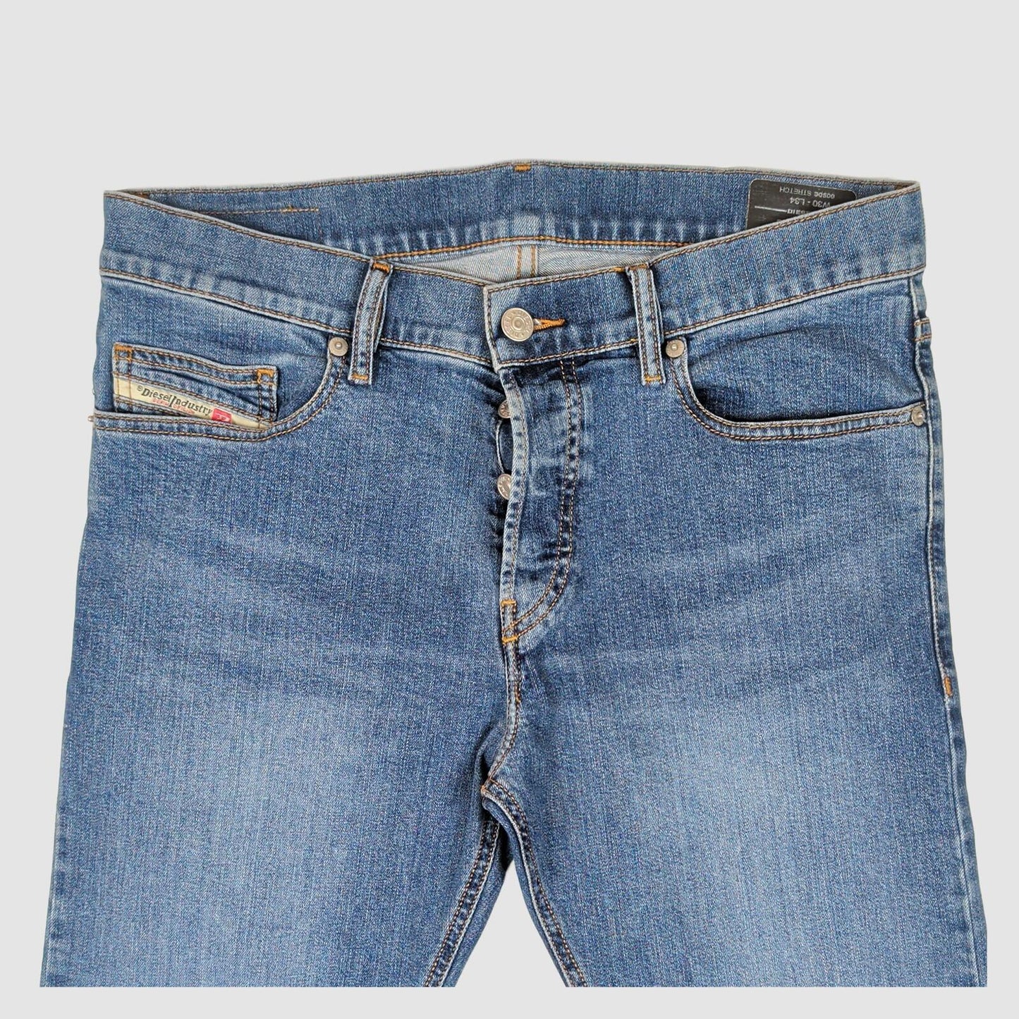 Diesel D Luster Mens Classic Blue Slim Fit Stretch Denim Jeans Size W30 L34 by DIESEL – | RewearableUK