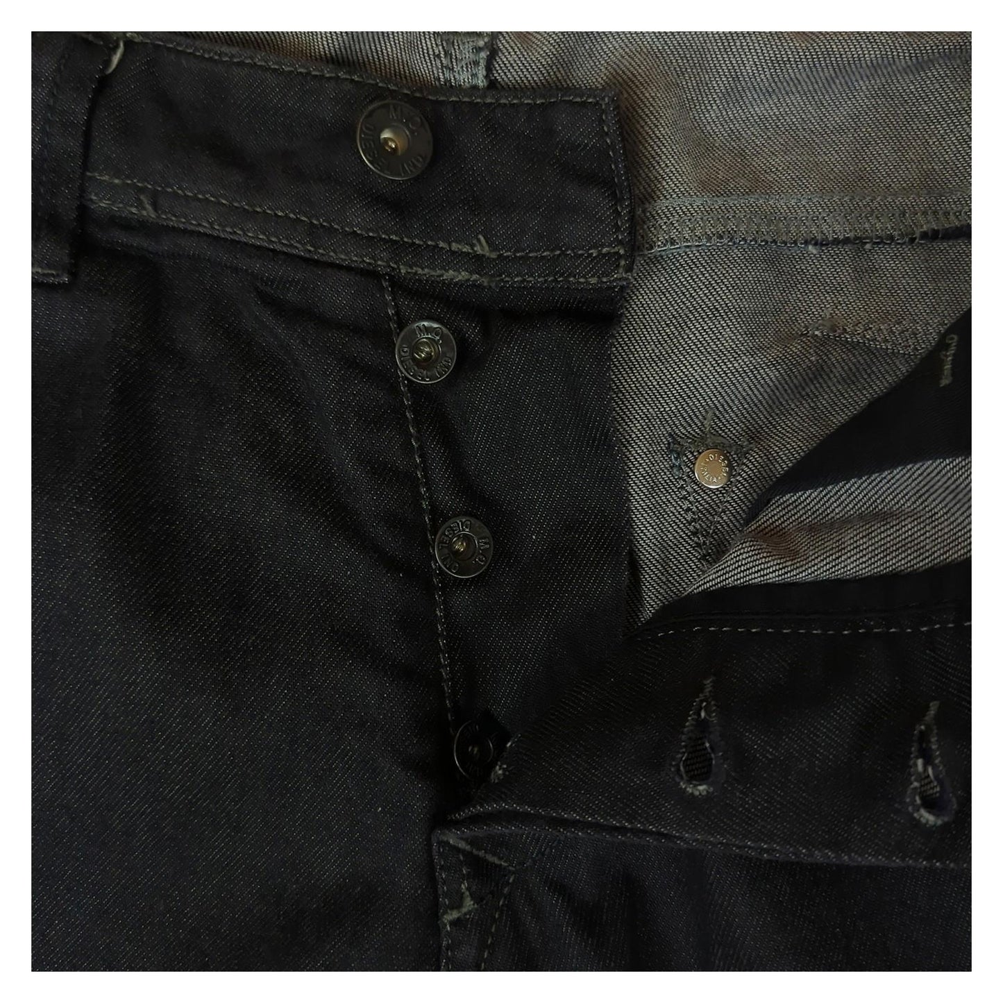 DIESEL Diesel Darron Mens Slim Straight Stretch Jeans W34 L34 Black Denim Casual 0064U JEANS RewearableUK
