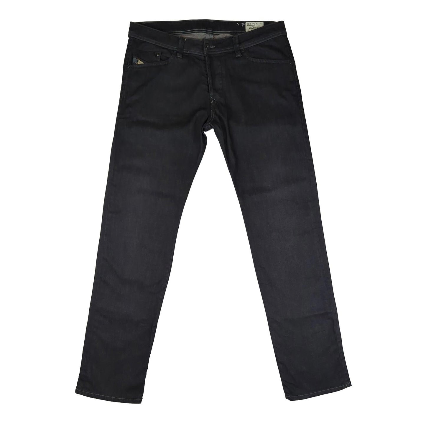 DIESEL Diesel Darron Mens Slim Straight Stretch Jeans W34 L34 Black Denim Casual 0064U JEANS RewearableUK