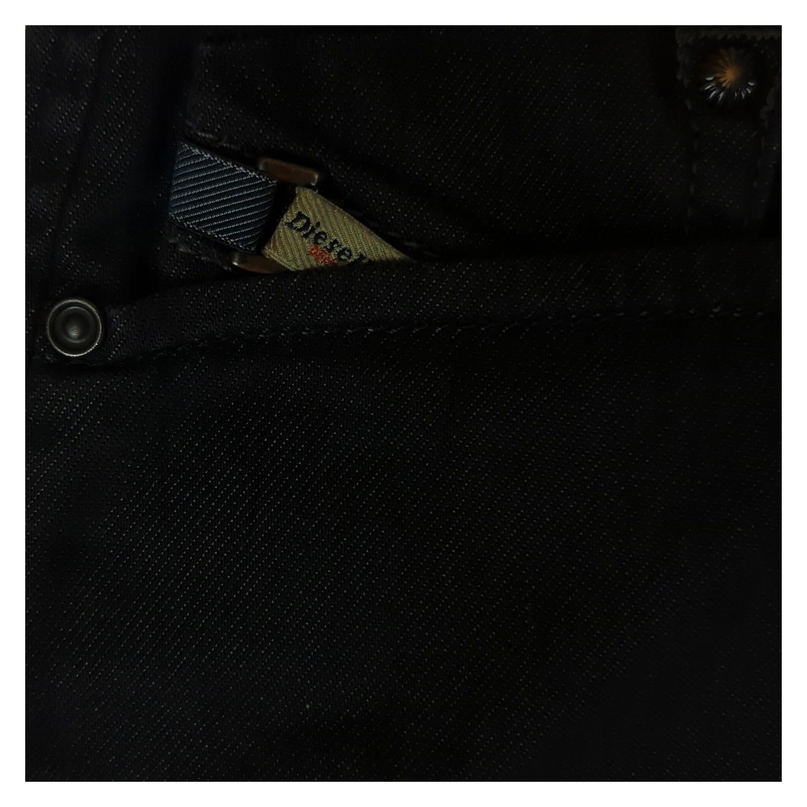 DIESEL Diesel Darron Mens Slim Straight Stretch Jeans W34 L34 Black Denim Casual 0064U JEANS RewearableUK