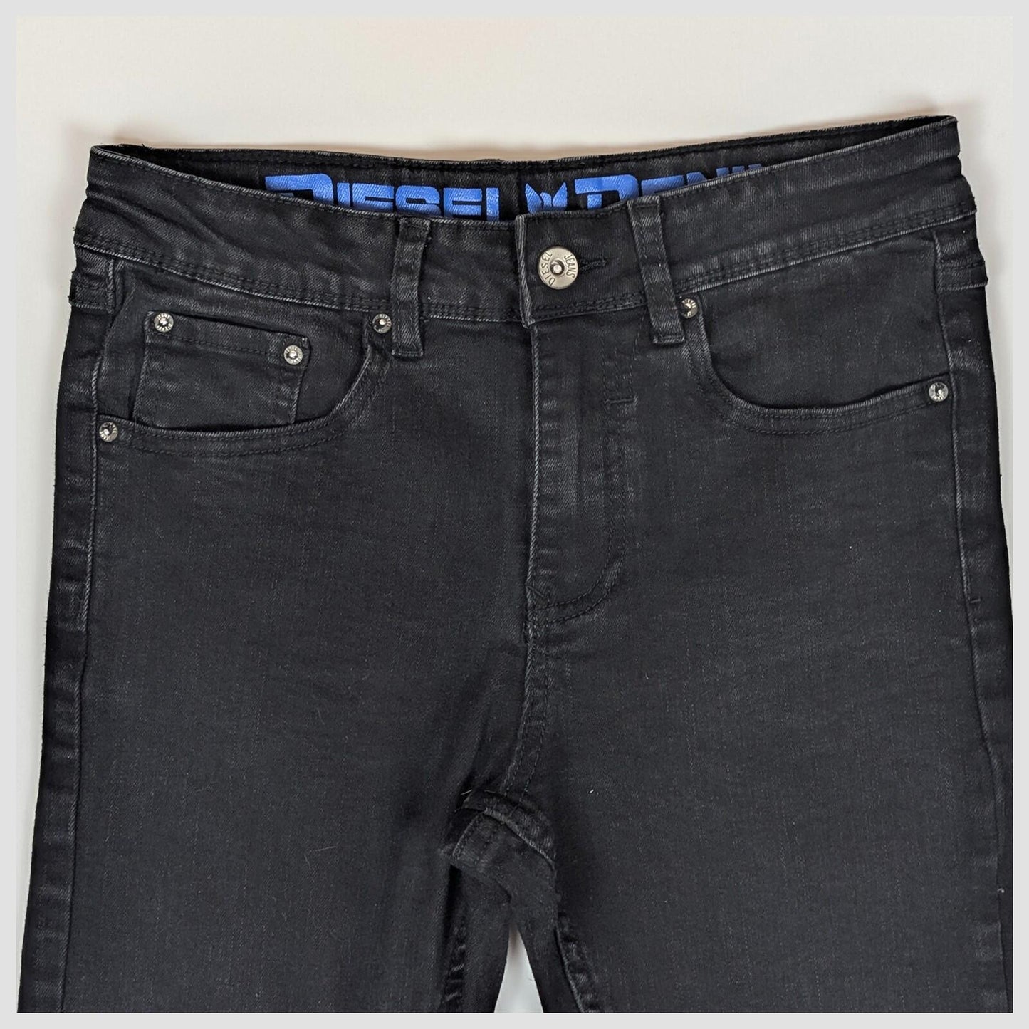 diesel denim kids boys black wash stretch skinny jeans pants size 13 by DIESEL – JEANS | RewearableUK