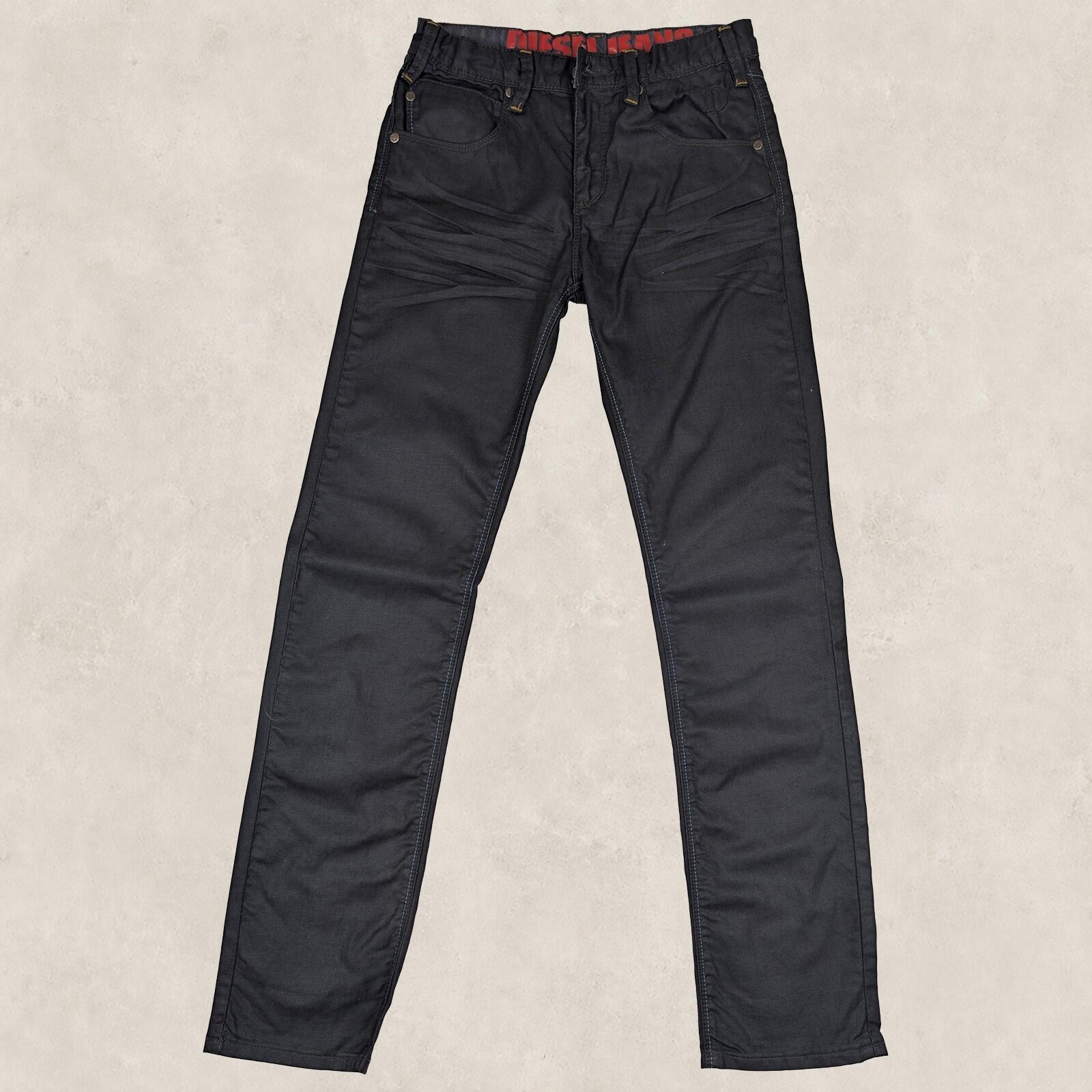 diesel denim kids boys solid black wash stretch straight denim jeans size 13 by DIESEL – JEANS | RewearableUK
