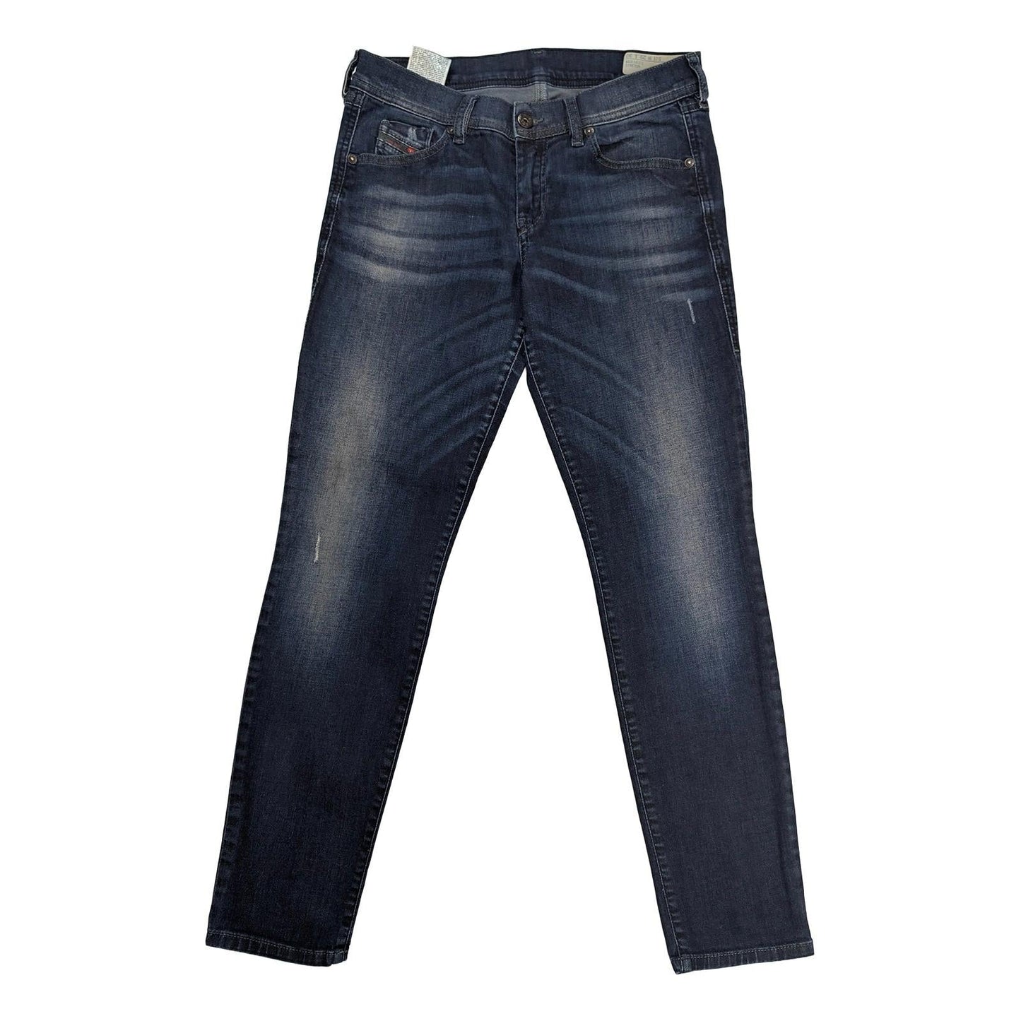 Diesel Francy Jeans Size W29 L30 Blue Dark Wash Relaxed Skinny Low Waist Stretch by DIESEL – | RewearableUK