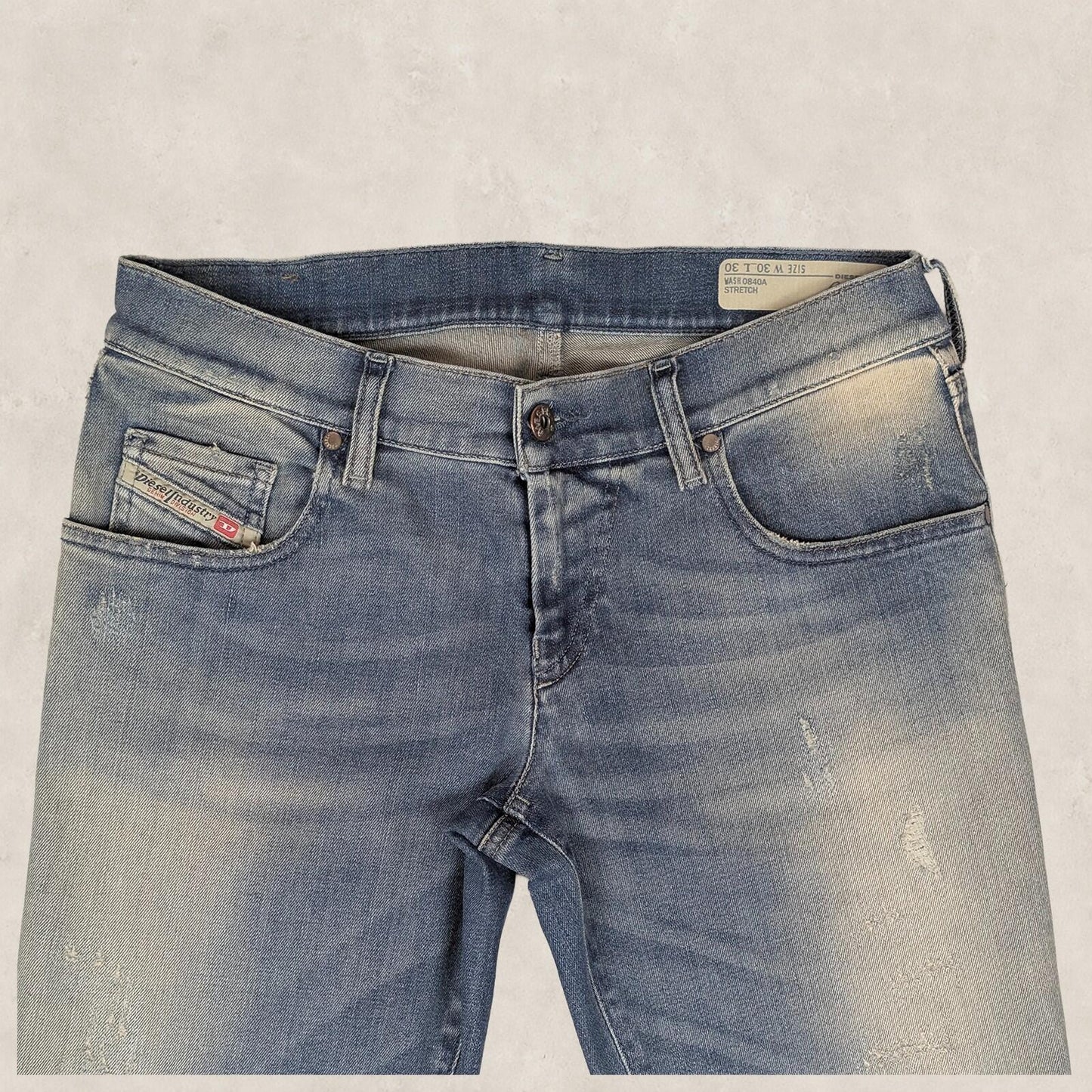 diesel grupee low waist super slim skinny womens blue denim jeans size w30 l30 by DIESEL – JEANS | RewearableUK