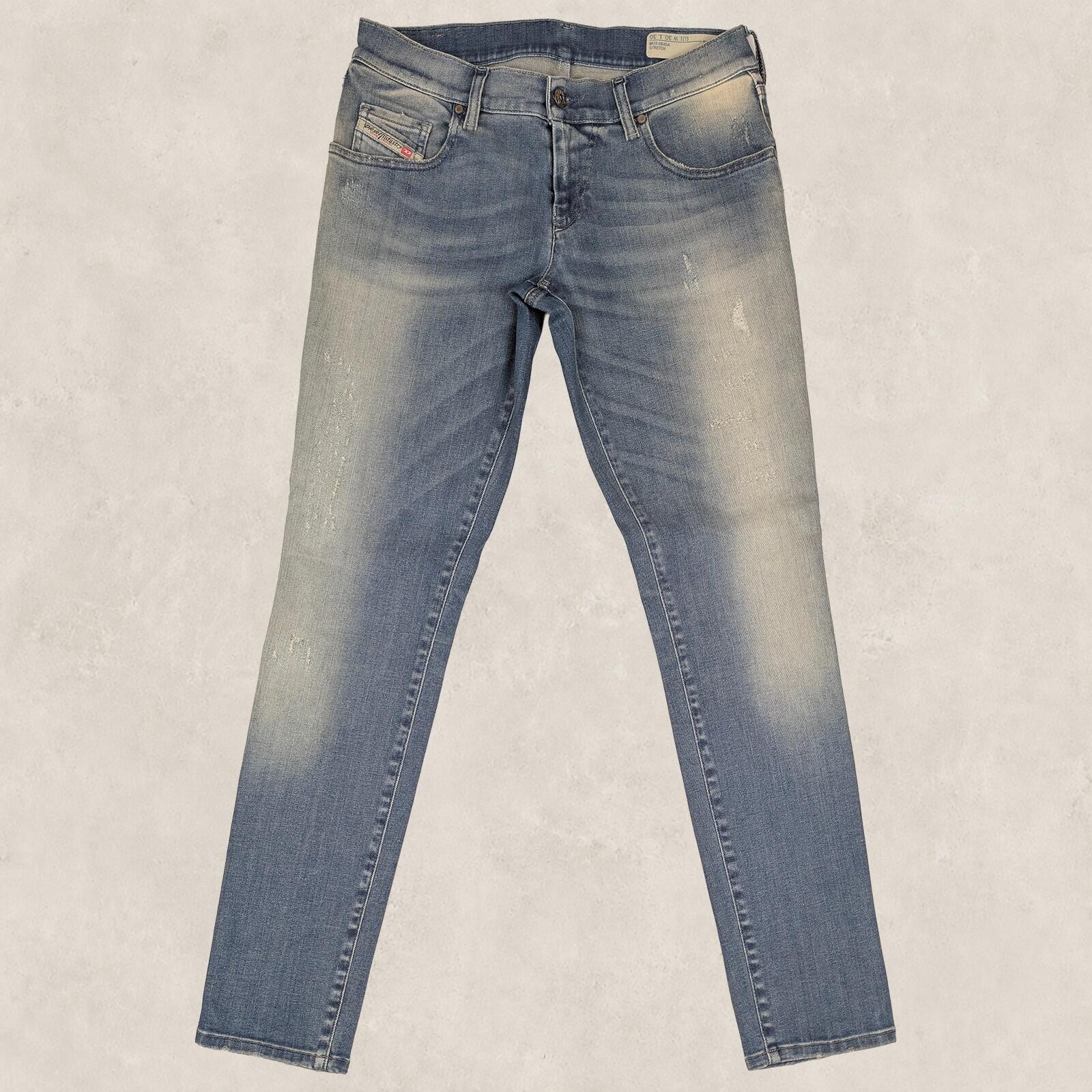 diesel grupee low waist super slim skinny womens blue denim jeans size w30 l30 by DIESEL – JEANS | RewearableUK