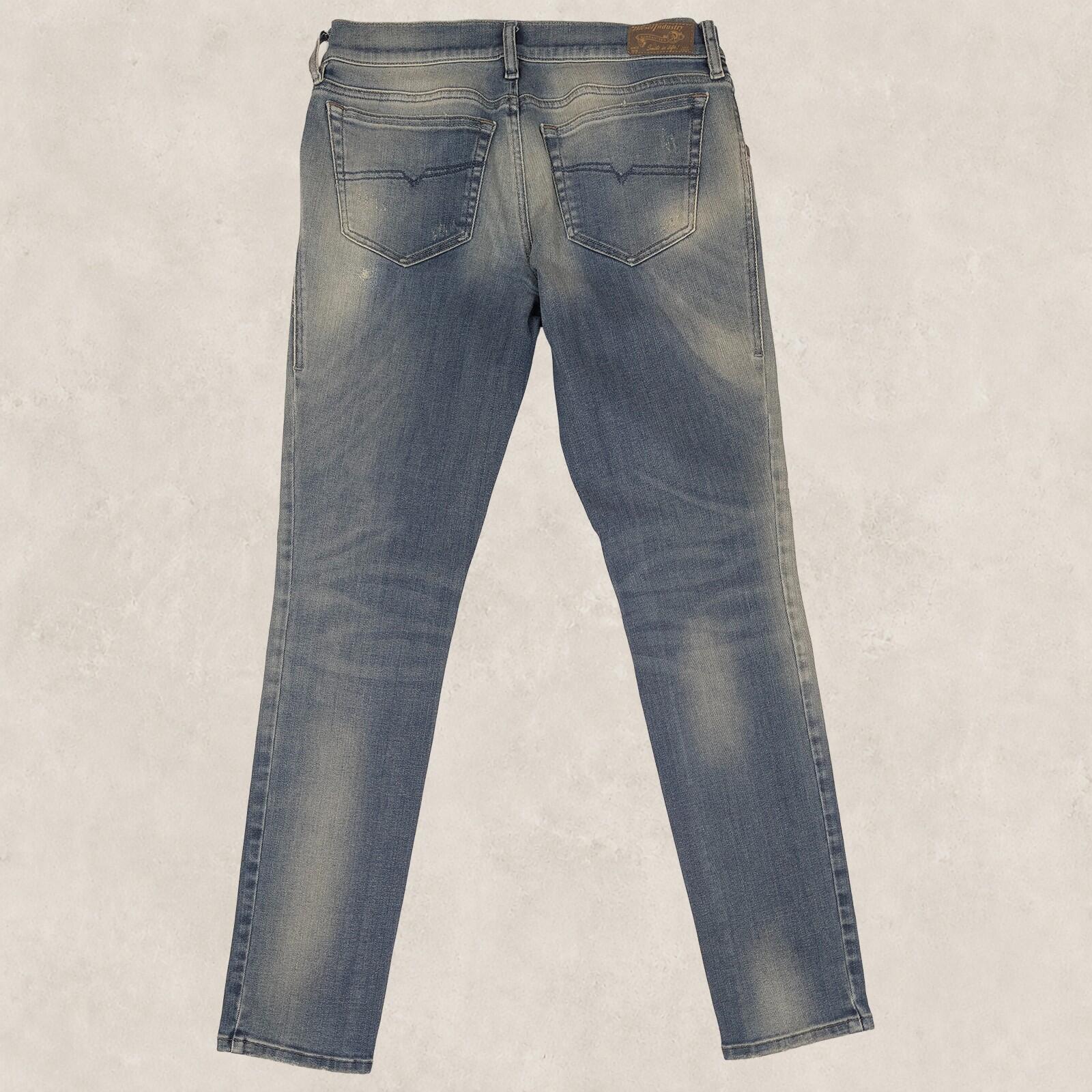 diesel grupee low waist super slim skinny womens blue denim jeans size w30 l30 by DIESEL – JEANS | RewearableUK