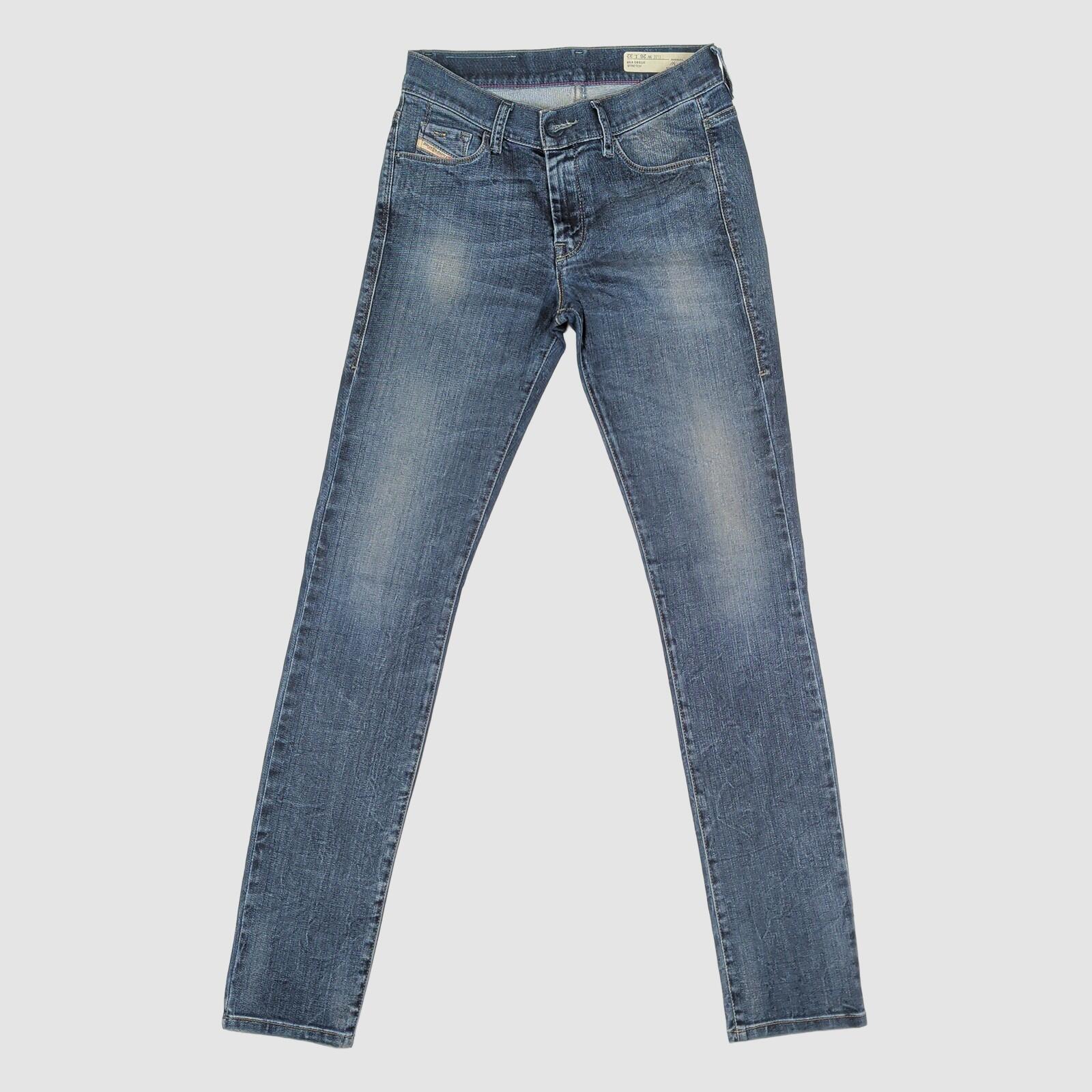diesel hi - vy womens blue regular waist super slim skinny jeans size w26 l32 by DIESEL – JEANS | RewearableUK