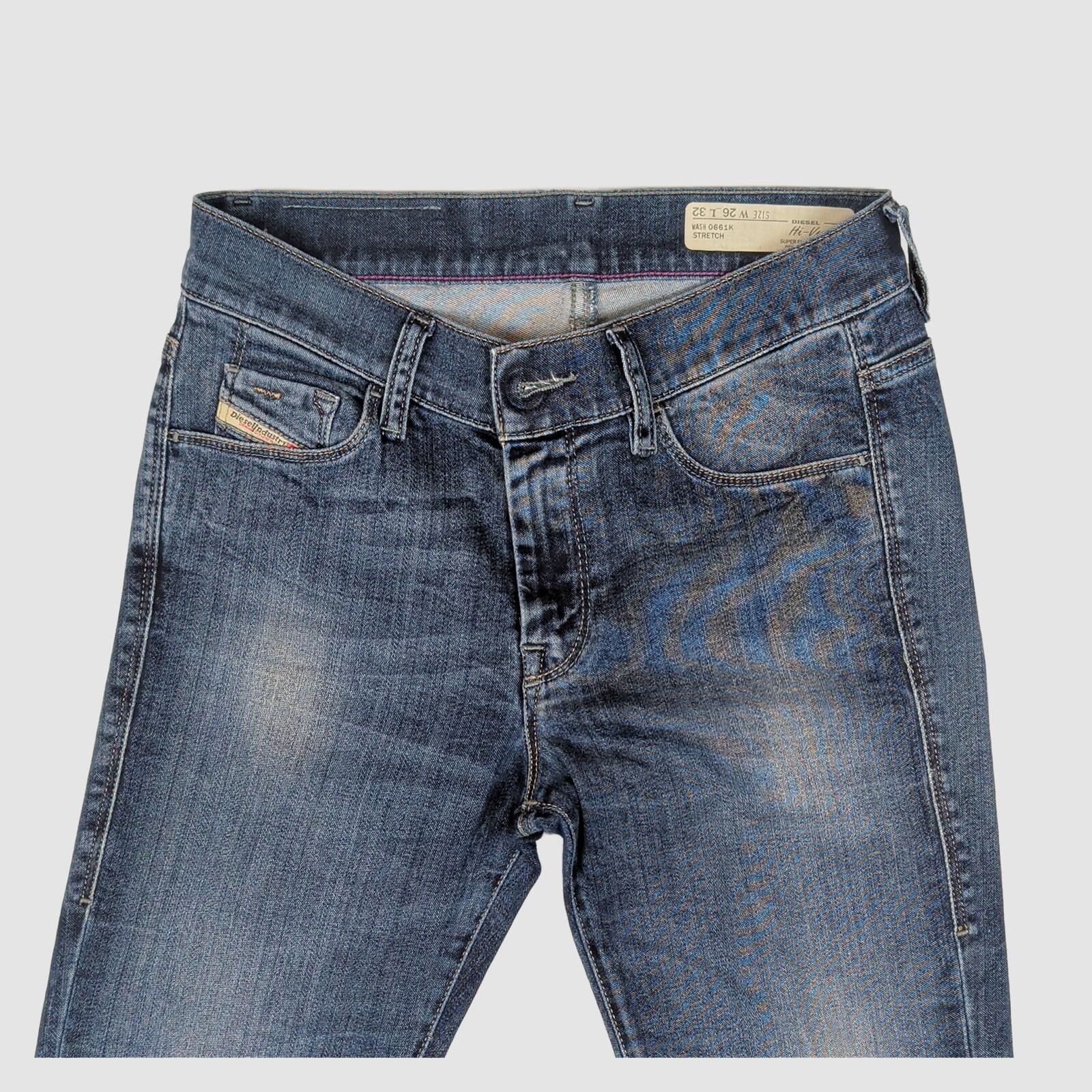 diesel hi - vy womens blue regular waist super slim skinny jeans size w26 l32 by DIESEL – JEANS | RewearableUK
