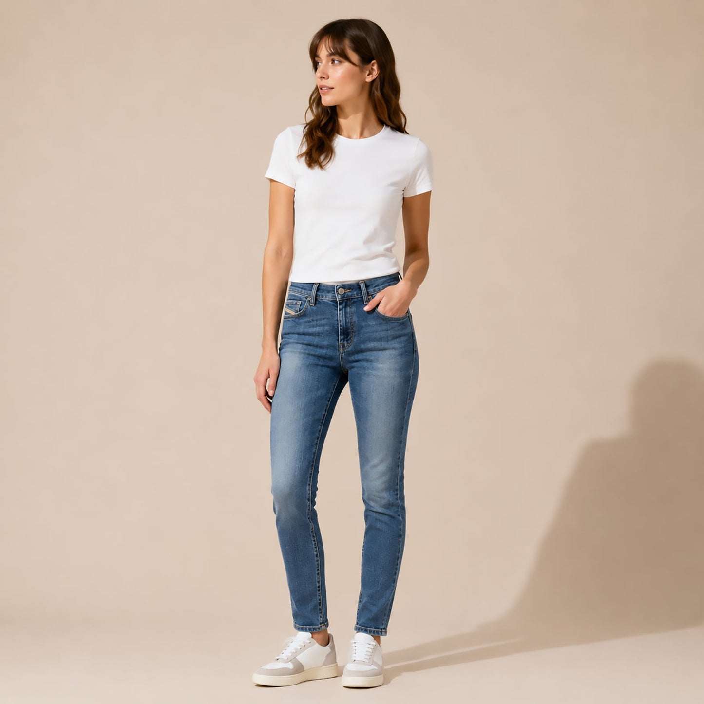 diesel hi - vy womens blue regular waist super slim skinny jeans size w26 l32 by DIESEL – JEANS | RewearableUK