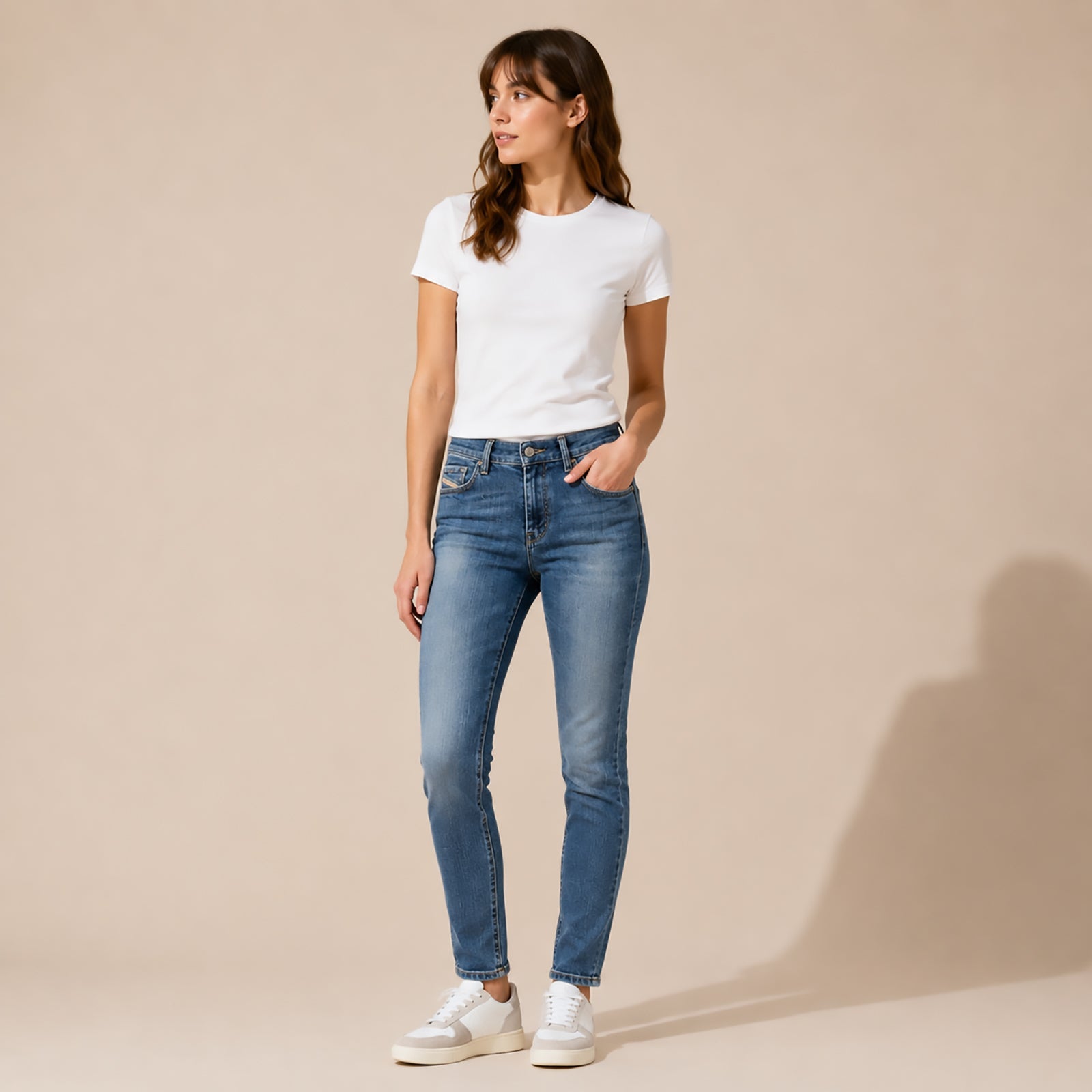 diesel hi - vy womens blue regular waist super slim skinny jeans size w26 l32 by DIESEL – JEANS | RewearableUK