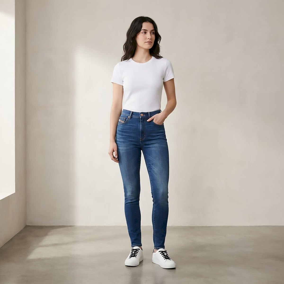 Diesel High Rise Skinny Jeans UK 6S Dark Blue Womens v2 by DIESEL – JEANS | RewearableUK