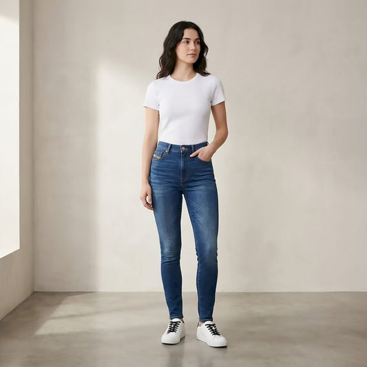 Diesel High Rise Skinny Jeans UK 6S Dark Blue Womens v2 by DIESEL – JEANS | RewearableUK