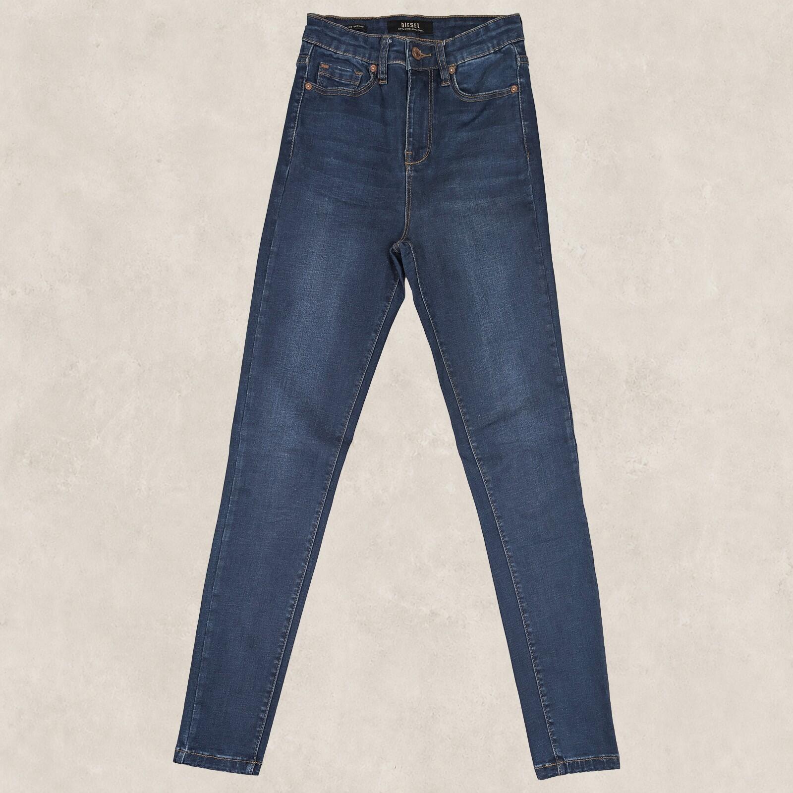 diesel high rise skinny jeans womens dark blue wash denim size 6 s pants by DIESEL – | RewearableUK