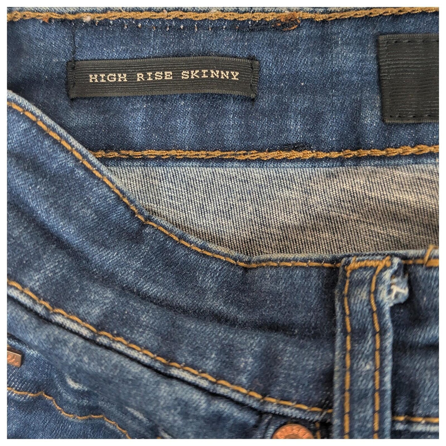 diesel high rise skinny jeans womens dark blue wash denim size 6 s pants by DIESEL – | RewearableUK
