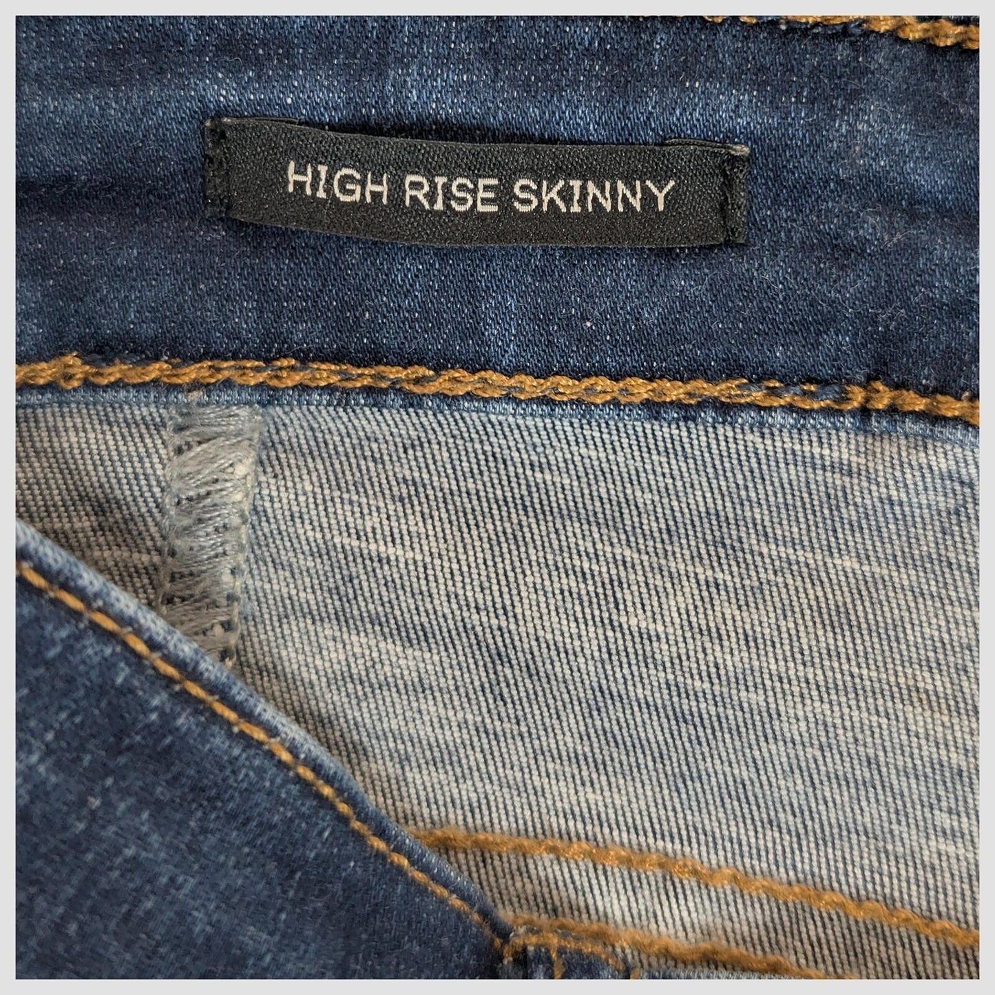 diesel high rise skinny jeans womens dark blue wash stretch denim size 12 r by DIESEL – | RewearableUK