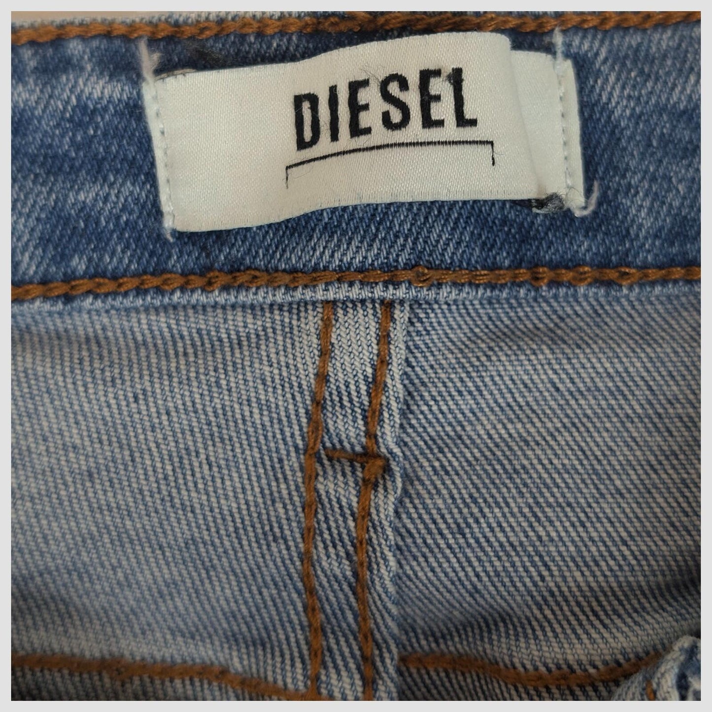 diesel high rise skinny womens light blue wash denim jeans size 10 regular by DIESEL – JEANS | RewearableUK