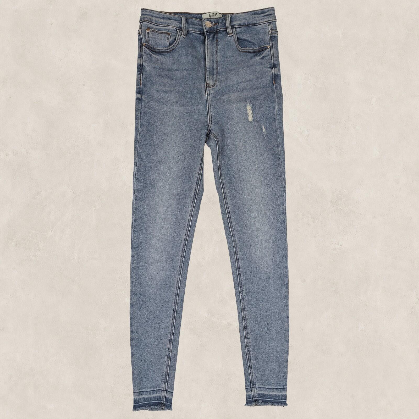 diesel high rise skinny womens light blue wash denim jeans size 10 regular by DIESEL – JEANS | RewearableUK