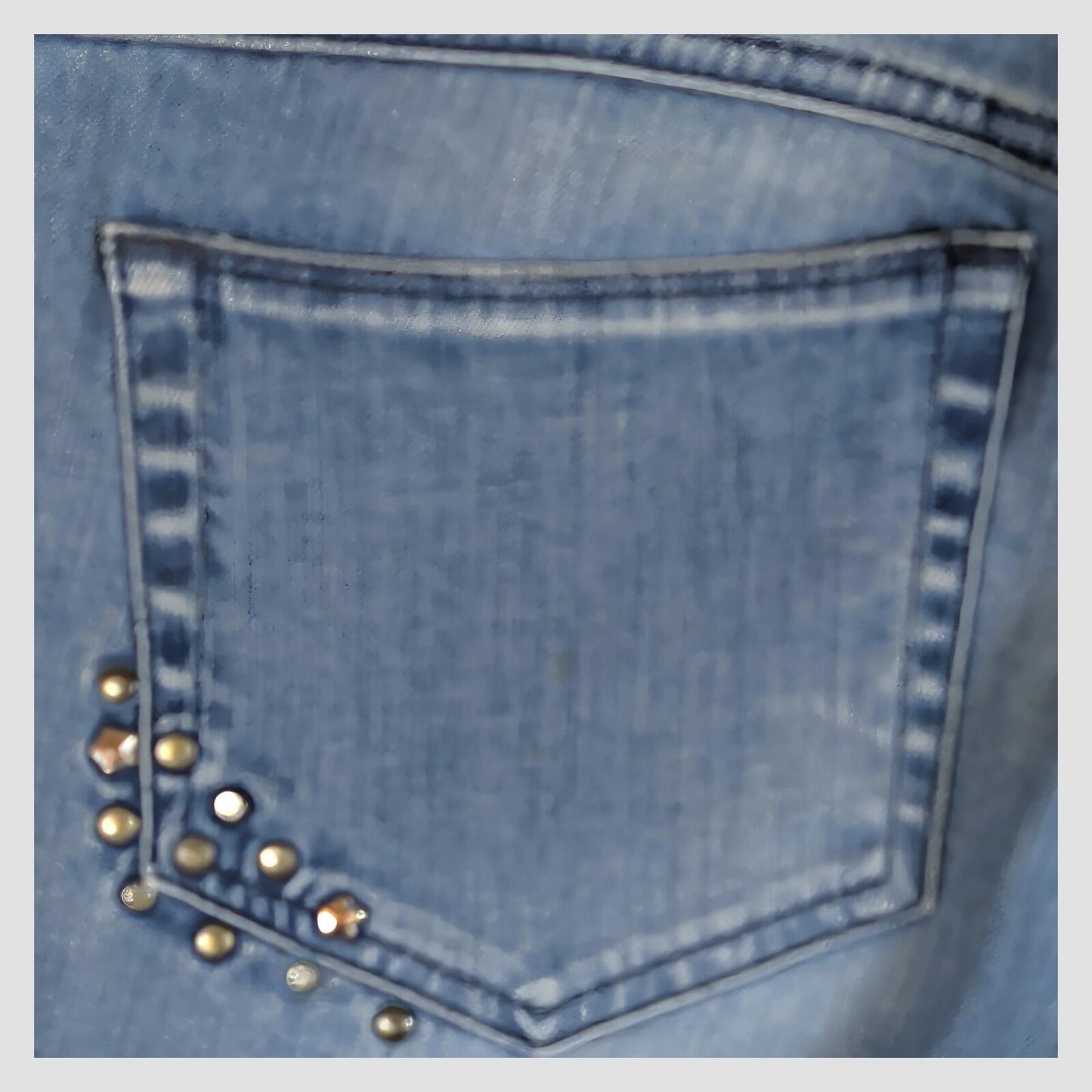 Diesel Hushy Womens Light Blue Stretch Skinny Jeans W31 L34 Stud Detail by DIESEL – JEANS | RewearableUK