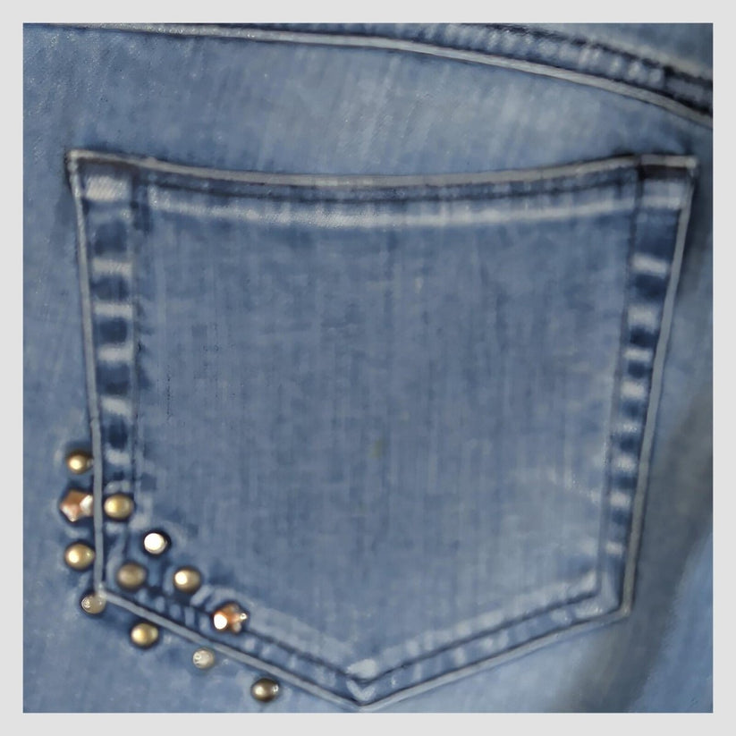 Diesel Hushy Womens Light Blue Stretch Skinny Jeans W31 L34 Stud Detail by DIESEL – JEANS | RewearableUK